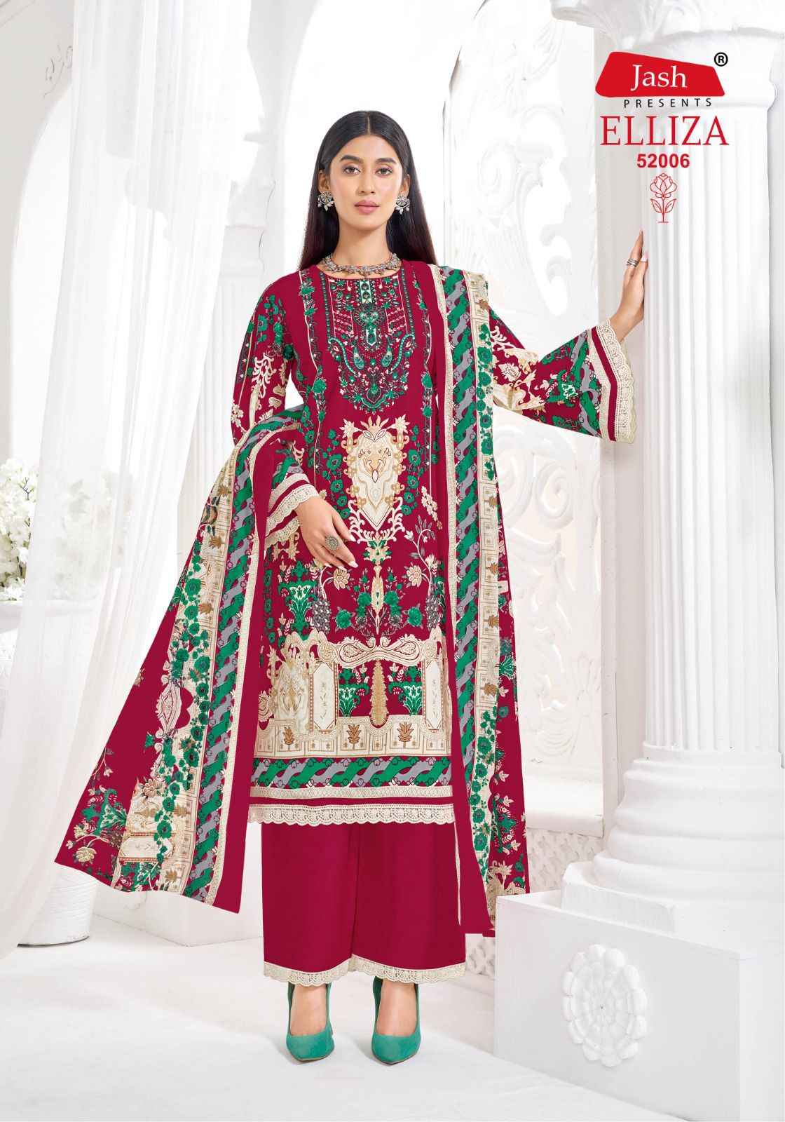 Jash Elliza Vol 52 Cotton Dress Material 10 pcs Catalogue