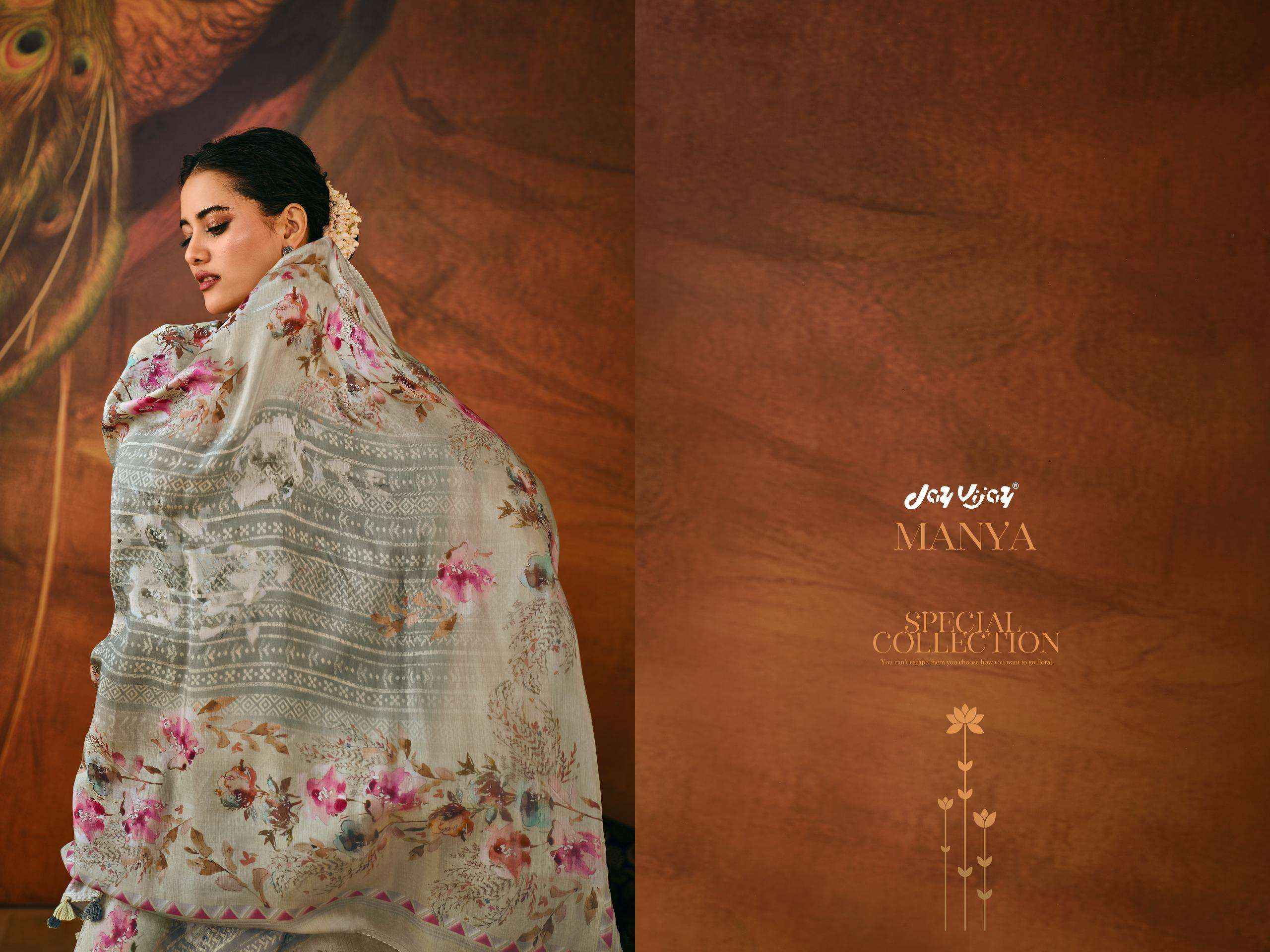 Jay Vijay Manya 3261 Moga Silk Dress Material 4 pcs Catalogue