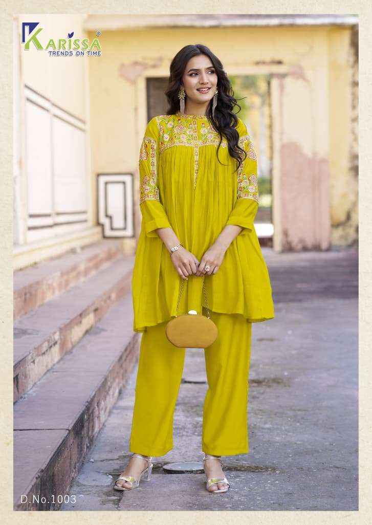 Karissa Ishika Viscose Co Ord Set 4 pcs Catalogue