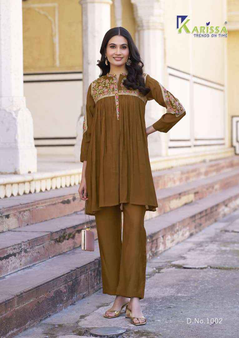 Karissa Ishika Viscose Co Ord Set 4 pcs Catalogue
