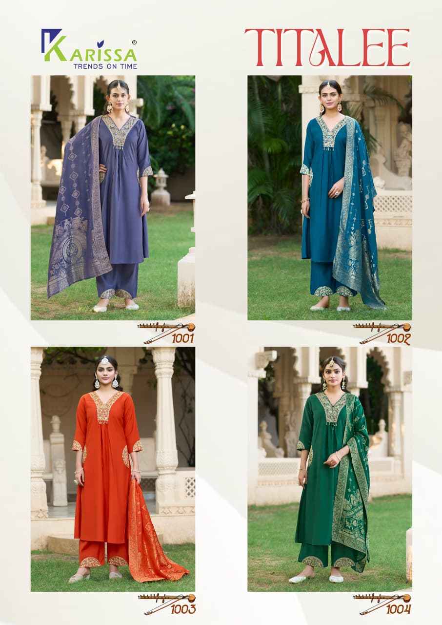 Karissa Titalee Viscose Roman Kurti Combo 4 pcs Catalogue