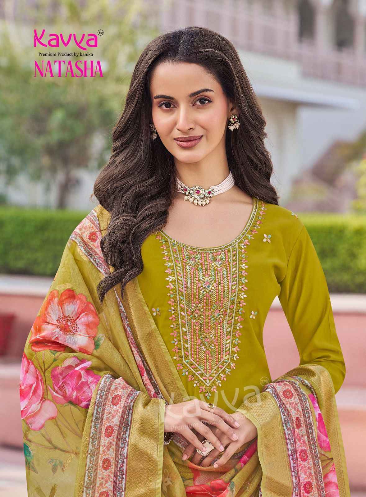 Kavya Natasha Vol 7 Roman Silk Kurti Combo 10 pcs Catalogue