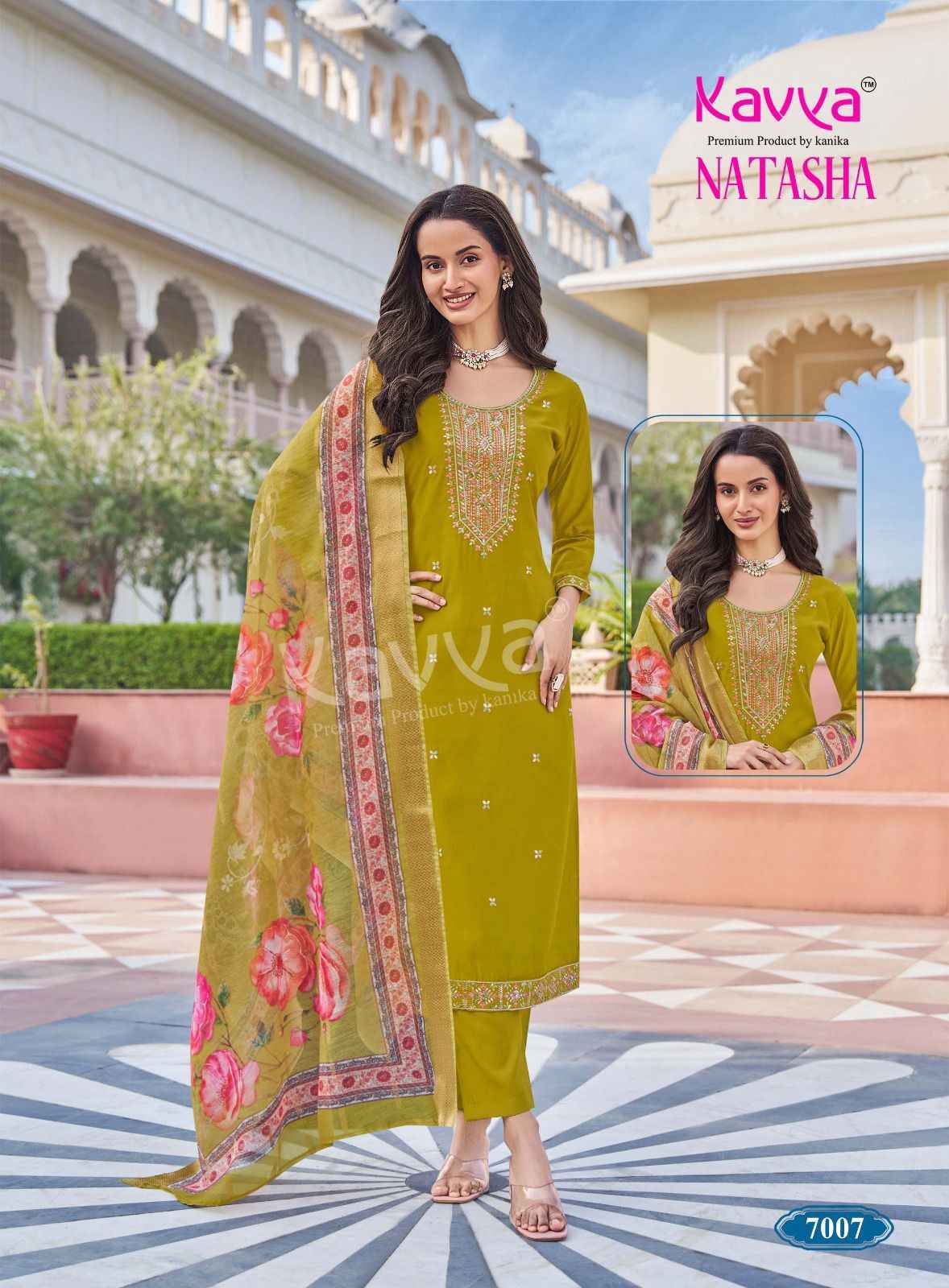 Kavya Natasha Vol 7 Roman Silk Kurti Combo 10 pcs Catalogue