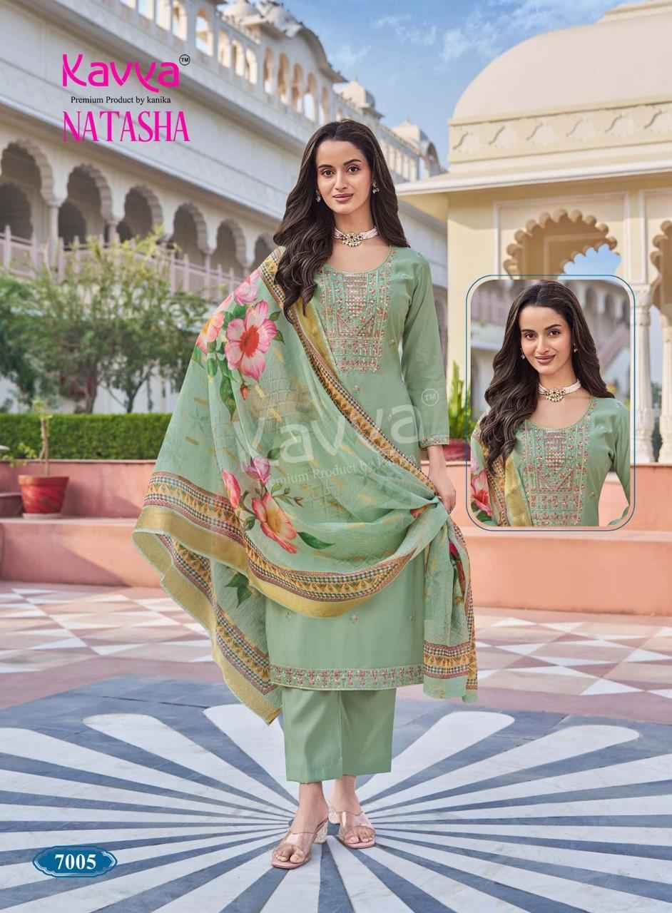 Kavya Natasha Vol 7 Roman Silk Kurti Combo 10 pcs Catalogue