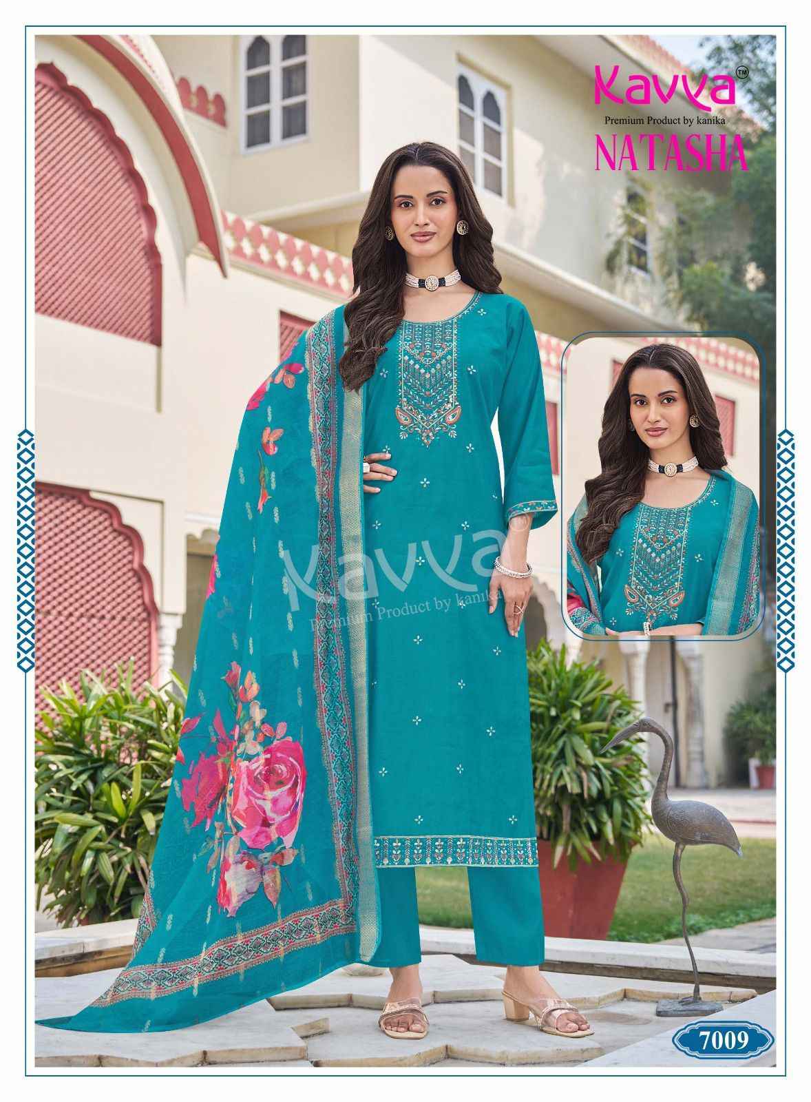 Kavya Natasha Vol 7 Roman Silk Kurti Combo 10 pcs Catalogue