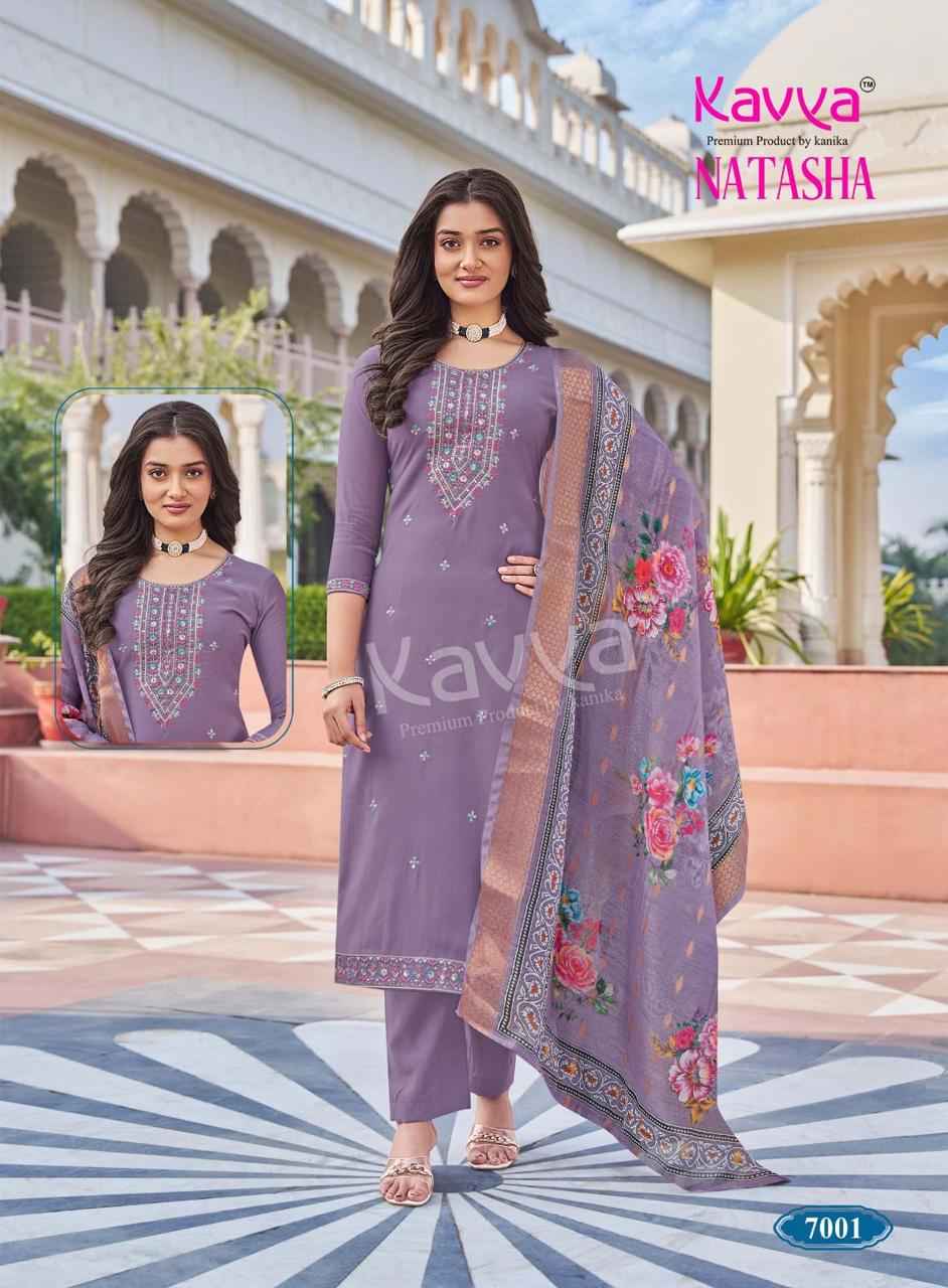 Kavya Natasha Vol 7 Roman Silk Kurti Combo 10 pcs Catalogue