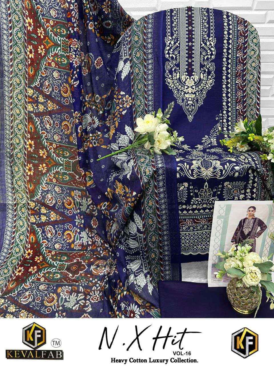 Keval Fab Nx Hit Vol 16 Cotton Dress Material 10 pcs Catalogue