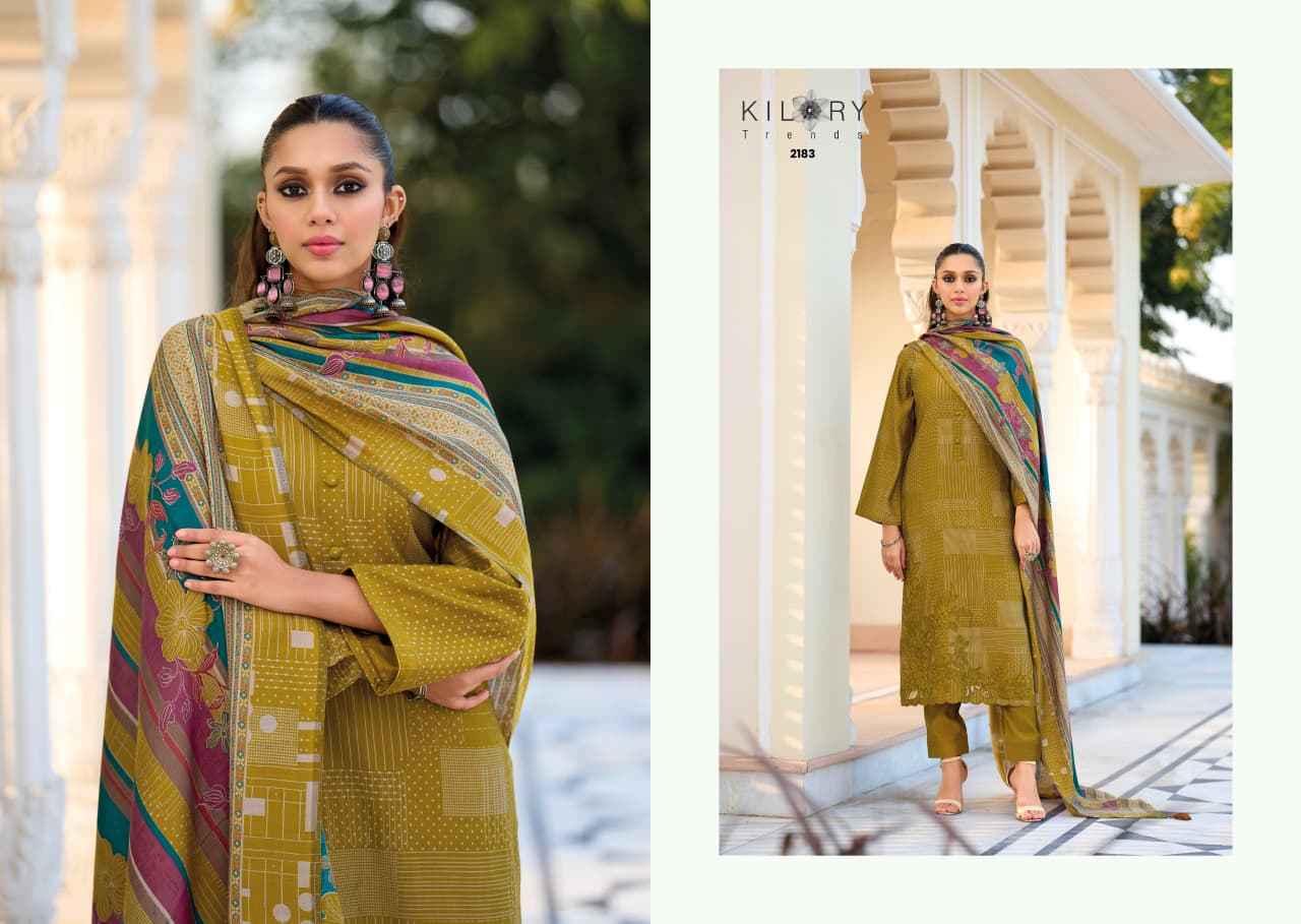Kilory Trends Queen Modal Silk Dress Material 6 pcs Catalogue