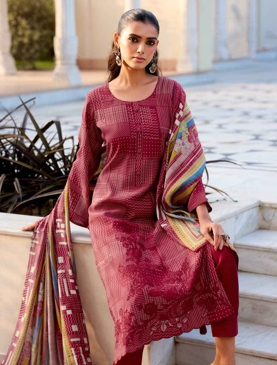 Kilory Trends Queen Modal Silk Dress Material 6 pcs Catalogue
