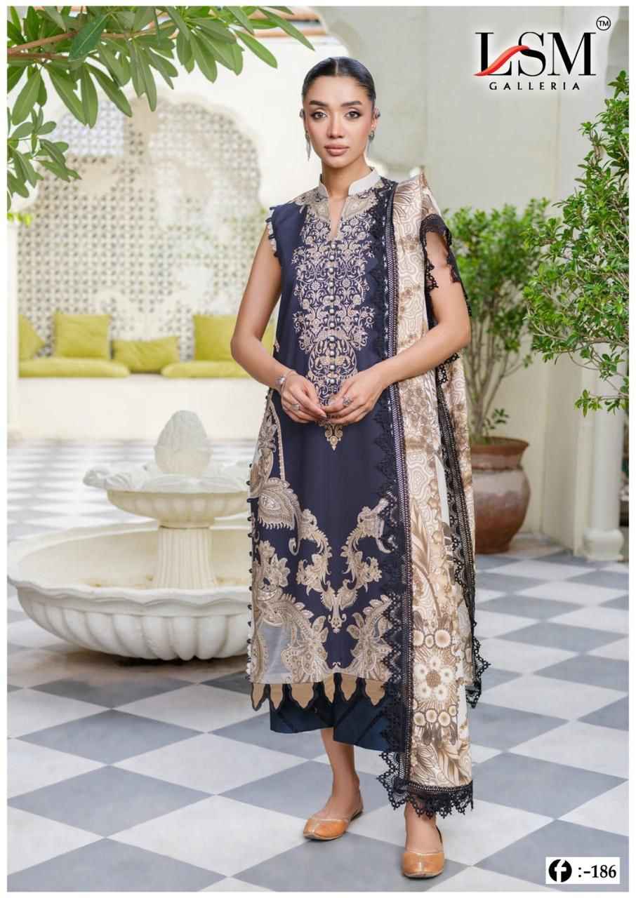 LSM Galleria Firdous Queen Lawn Vol 18 Readymade Lawn Cotton Dress 6 pcs Catalogue