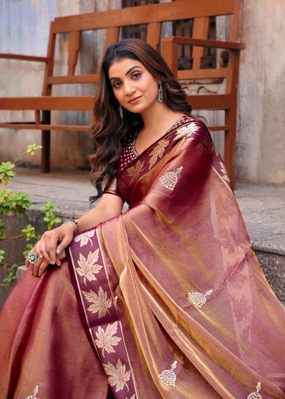 LT Fabrics Signature Vol 46 Nylon Glossy Jacquard Saree 6 pcs Catalogue