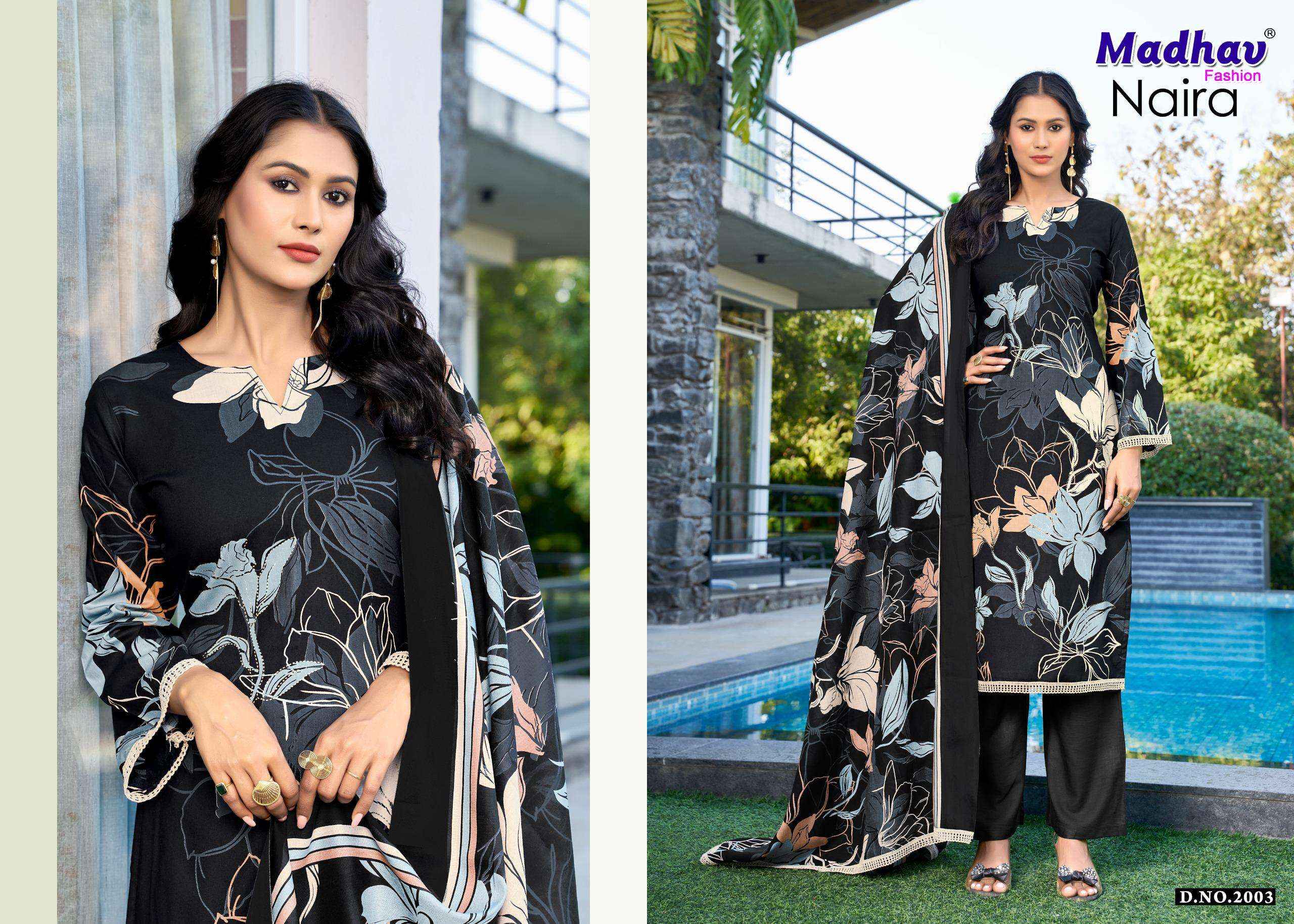 Madhav Fashion Naira Vol 2 Rayon Dress Material 5 pcs Catalogue