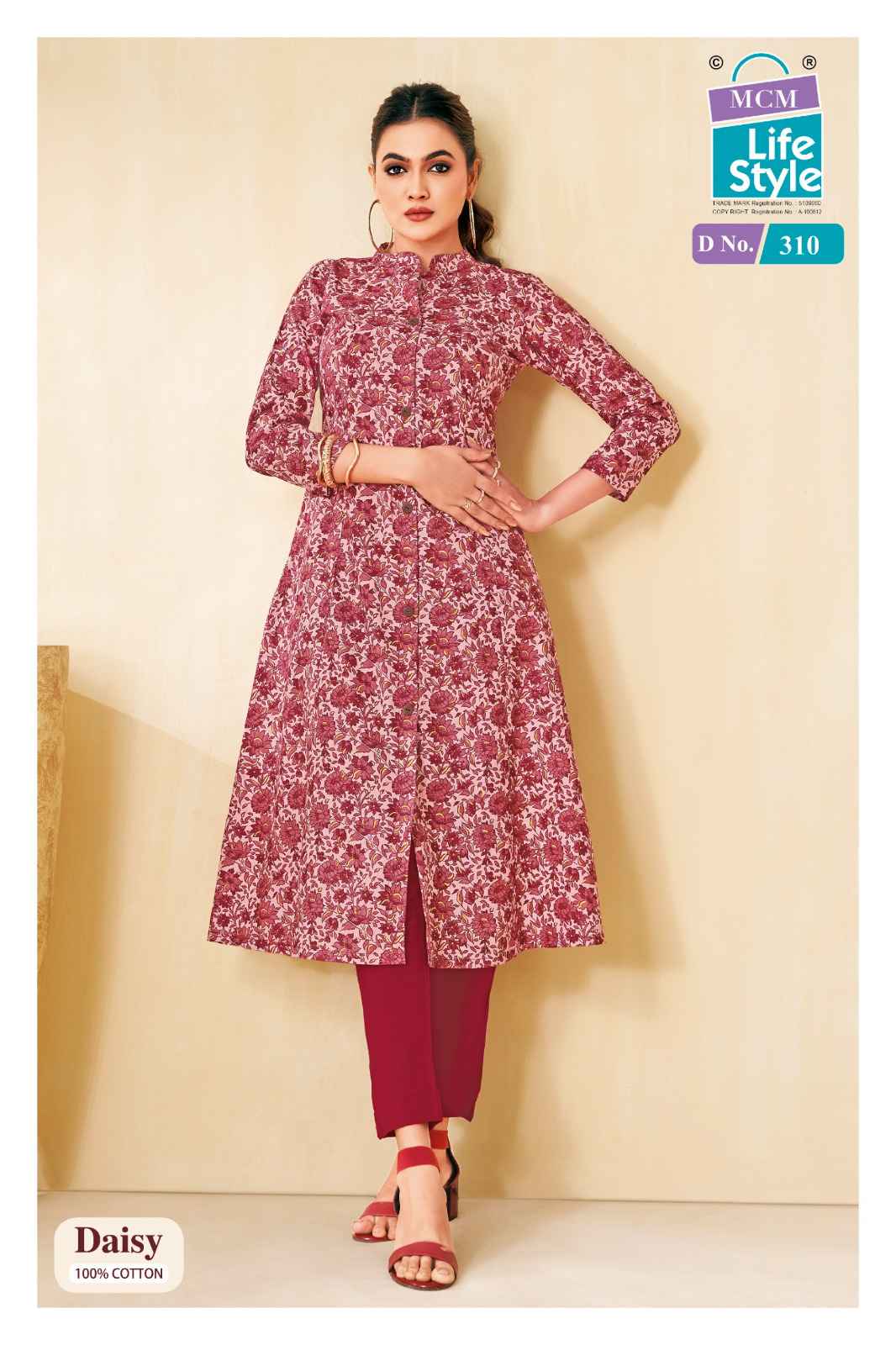 MCM Lifestyle Daisy Vol 3 Cotton Kurti 10 pcs Catalogue