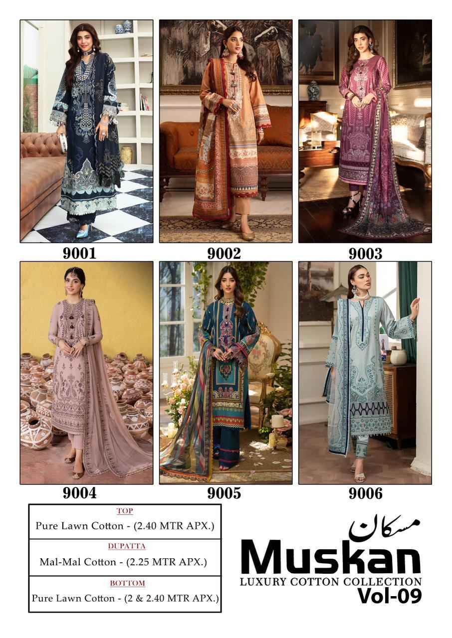 Mishri Creation Muskan Vol 9 Cotton Dress Material 6 pcs Catalogue