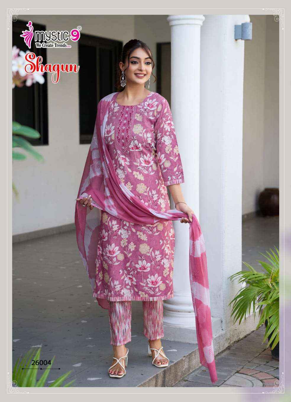 Mystic 9 Shagun Vol 26 Rayon Kurti Combo 8 pcs Catalogue