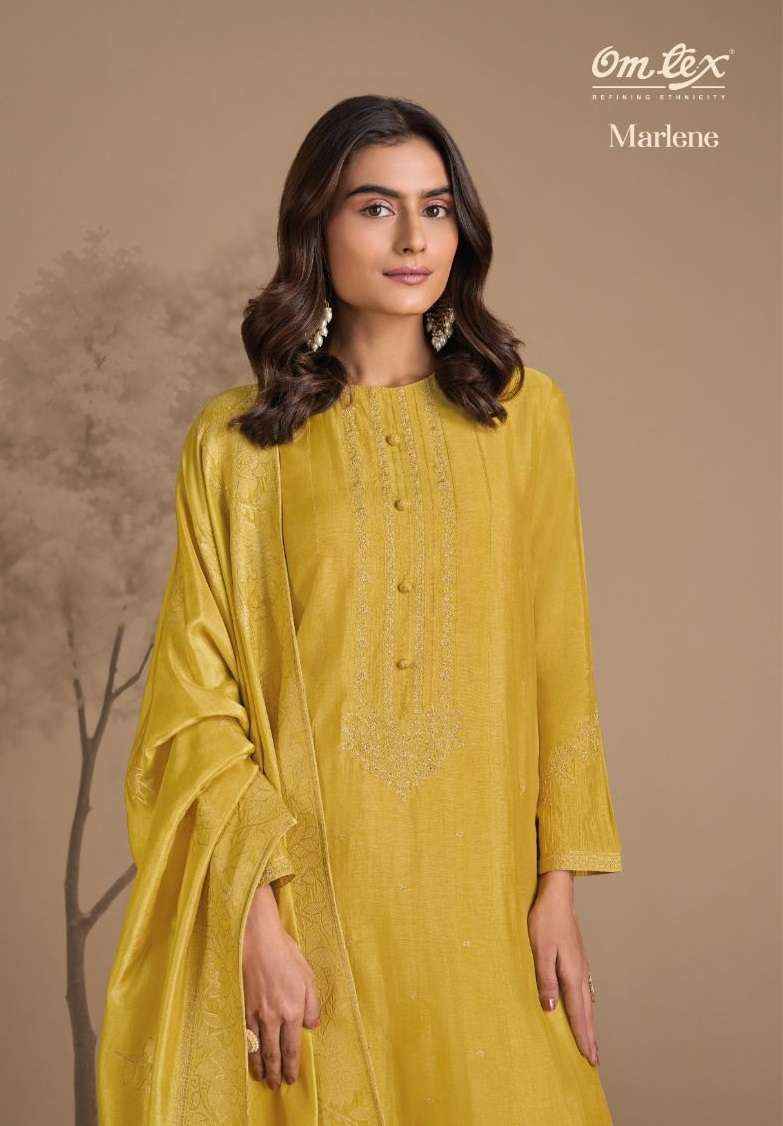 Omtex Marlene Rubina Silk Dress Material 3 Pc Catalouge