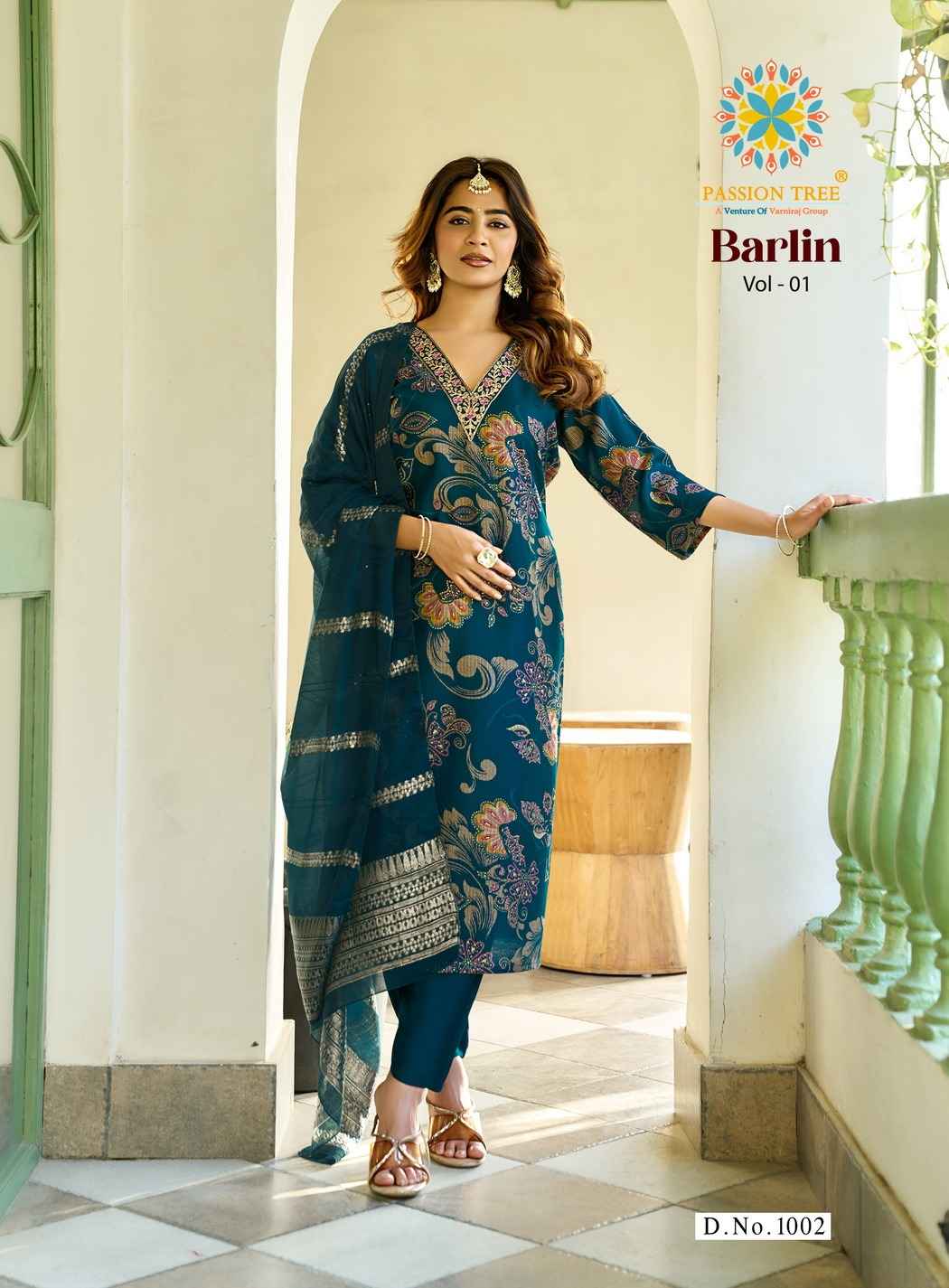 Passion Tree Barlin Vol 1 Fancy Kurti Combo 8 pcs Catalogue