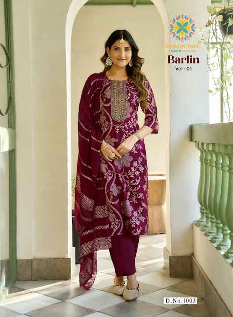 Passion Tree Barlin Vol 1 Fancy Kurti Combo 8 pcs Catalogue