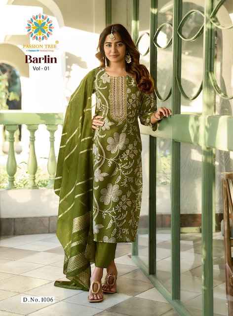 Passion Tree Barlin Vol 1 Fancy Kurti Combo 8 pcs Catalogue