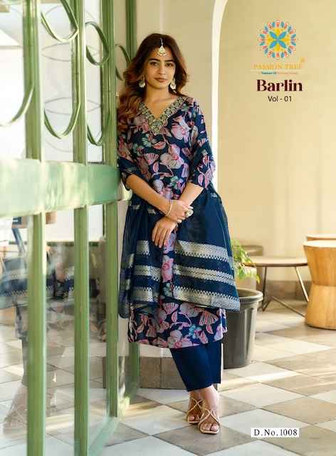 Passion Tree Barlin Vol 1 Fancy Kurti Combo 8 pcs Catalogue
