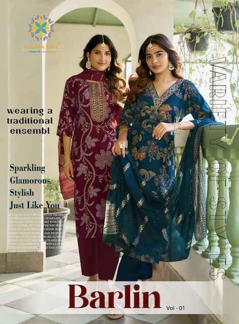 Passion Tree Barlin Vol 1 Fancy Kurti Combo 8 pcs Catalogue