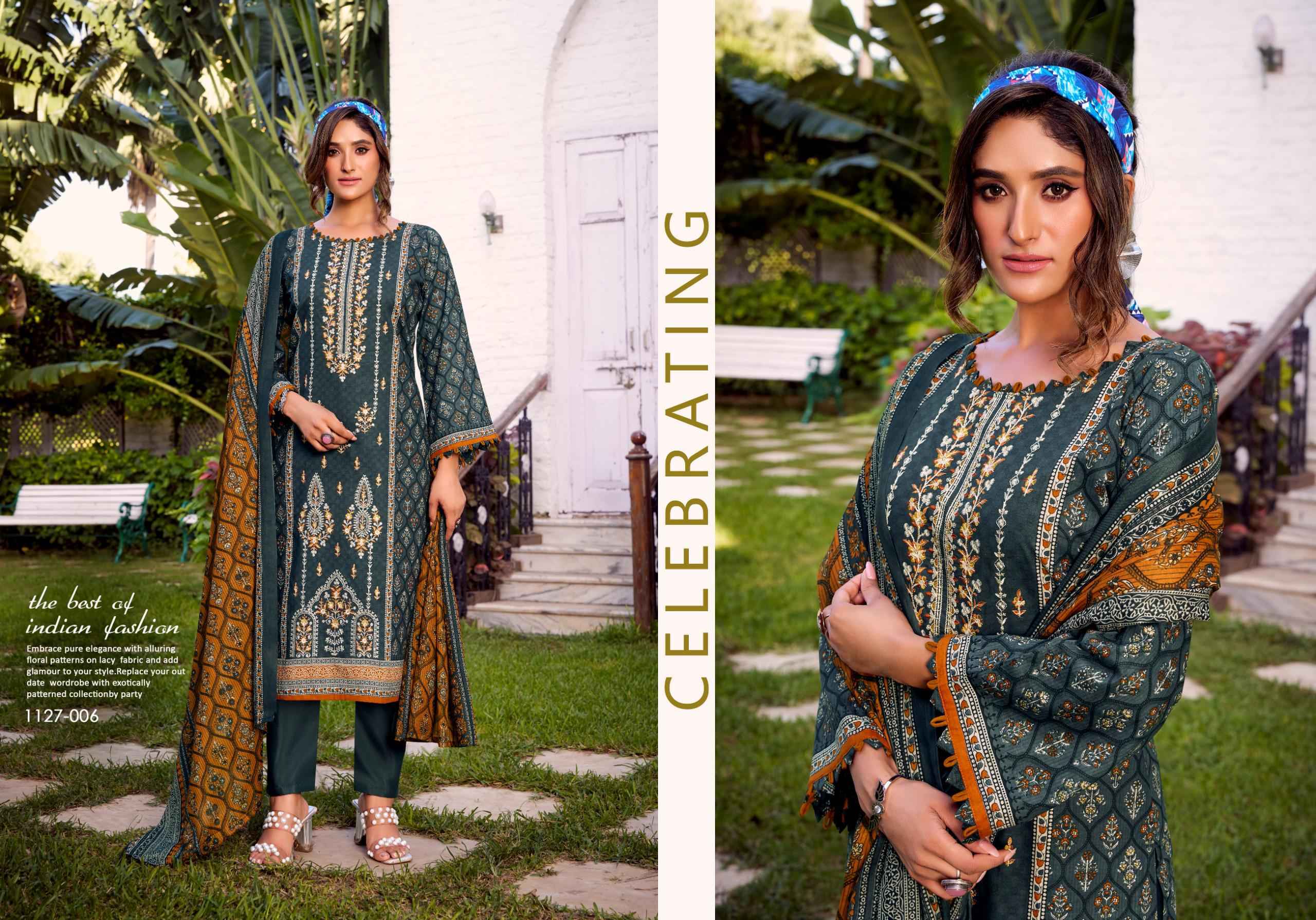 Romani Bin Kareem Vol 2 Cotton Dress Material 8 pcs Catalogue