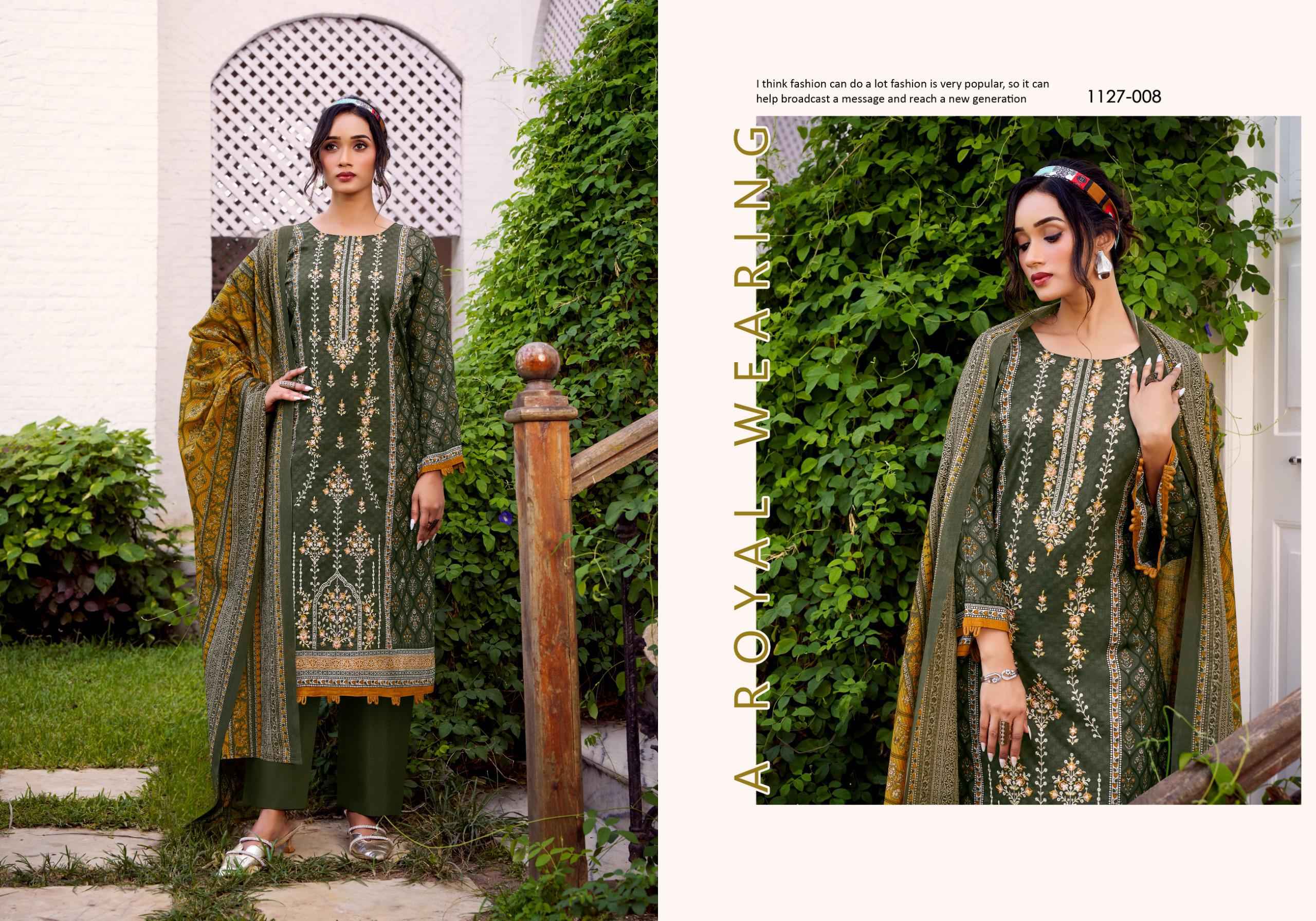 Romani Bin Kareem Vol 2 Cotton Dress Material 8 pcs Catalogue