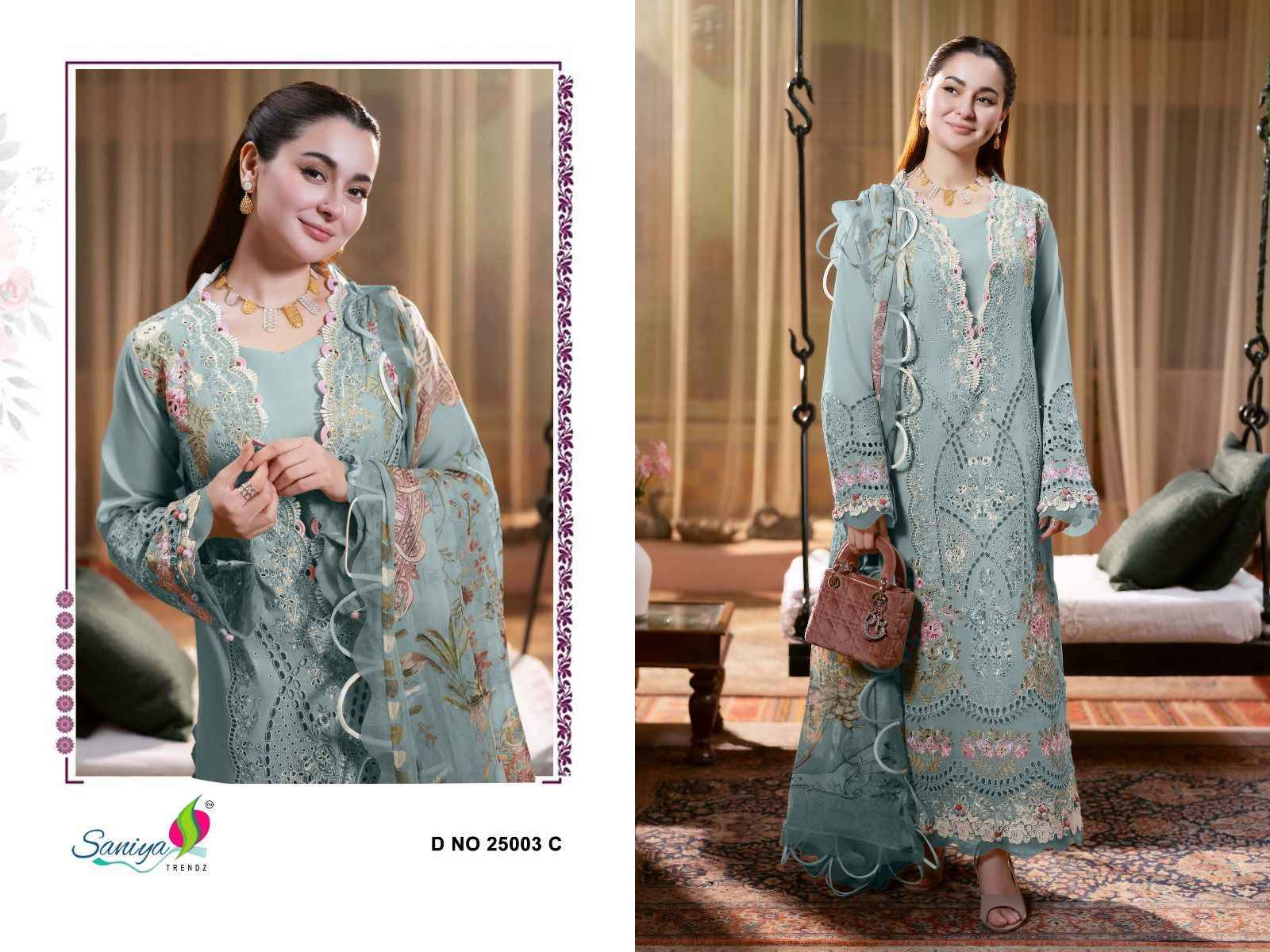 Saniya Trendz Ombre Vol 25 Nx Cotton Dress Material 3 pcs Catalogue