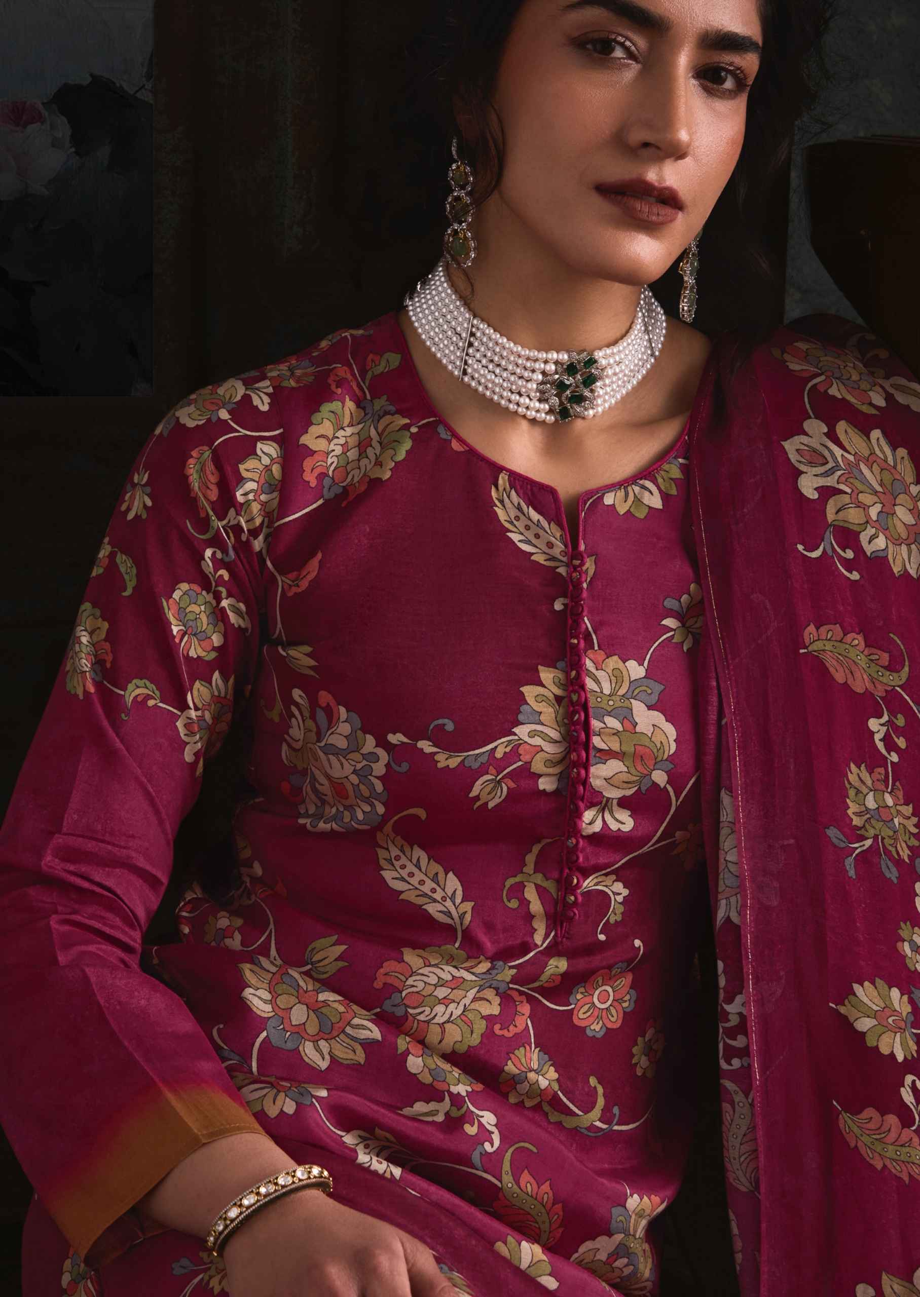 Sanna Fashion Elite Bemberg Musline Silk Dress Material 6 pcs Catalogue