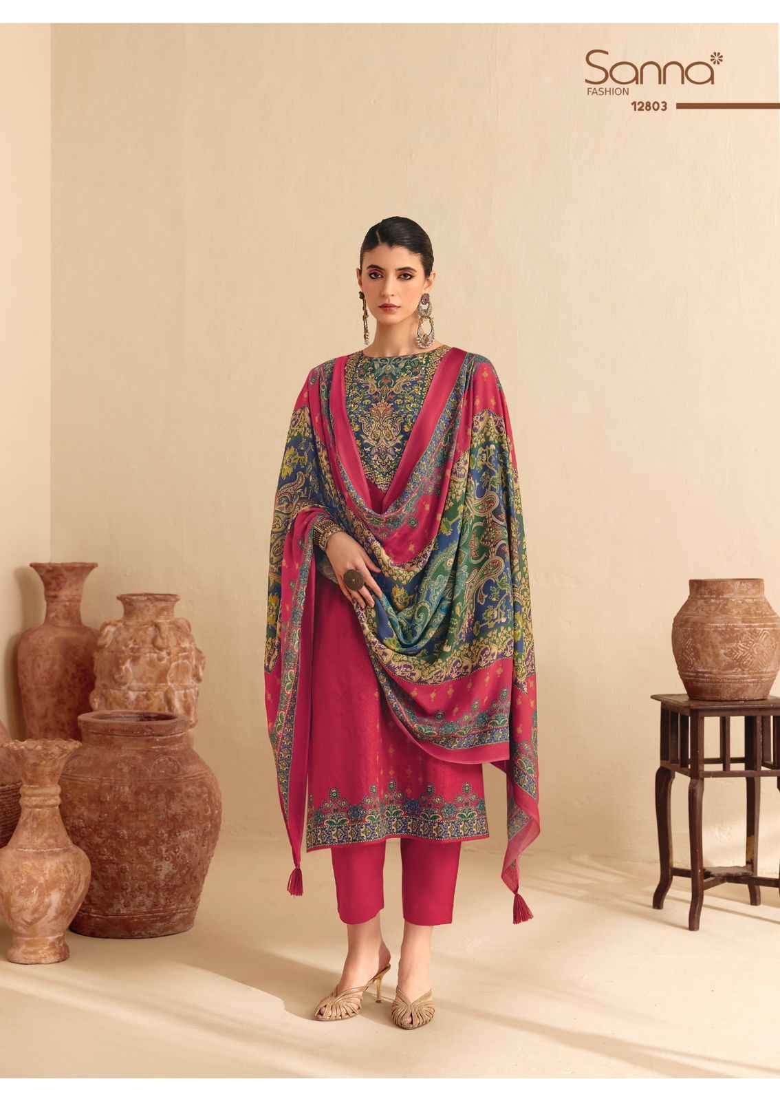 Sanna Fashion Nizam Jam Cotton Dress Material 6 pcs Catalogue