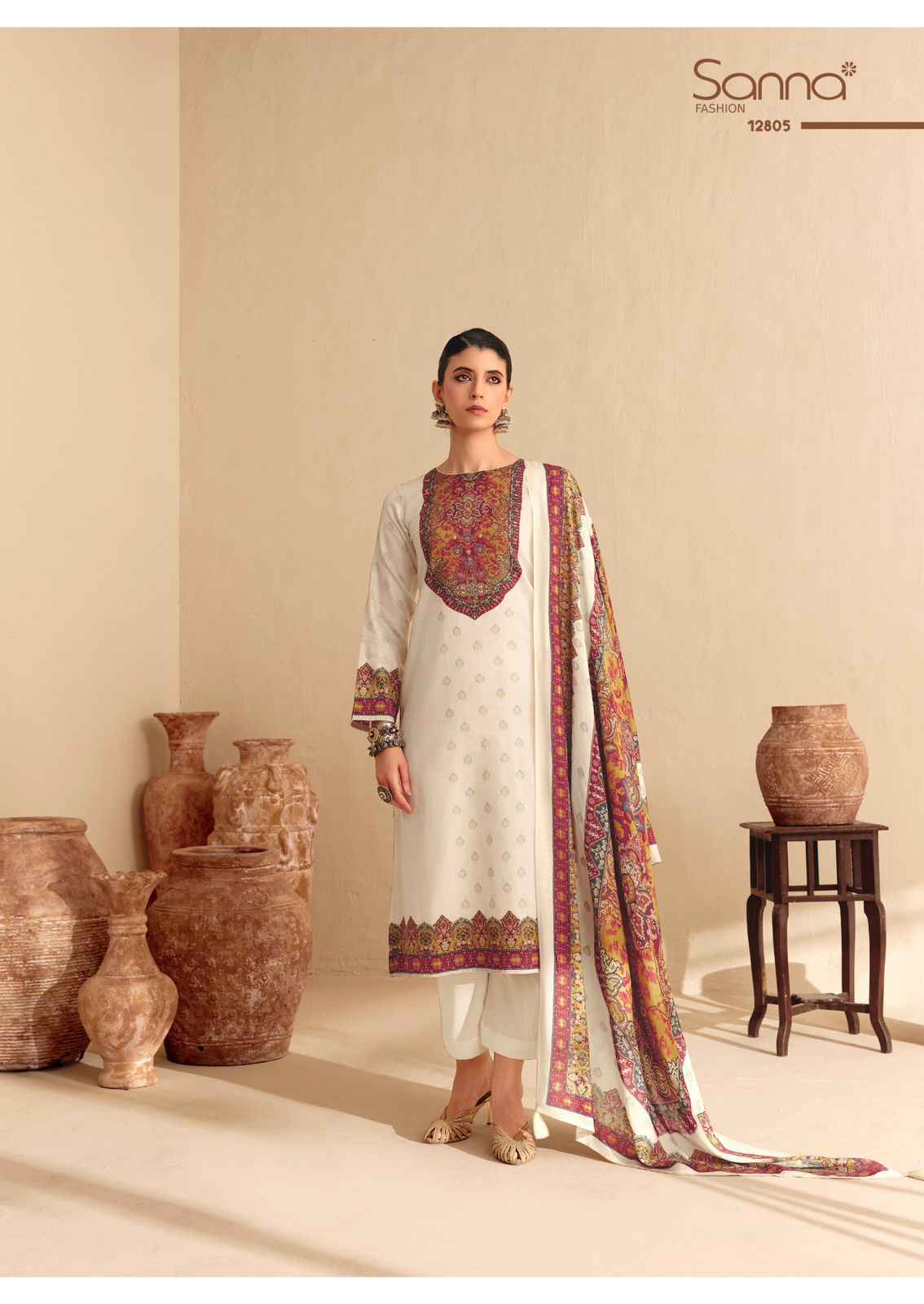 Sanna Fashion Nizam Jam Cotton Dress Material 6 pcs Catalogue