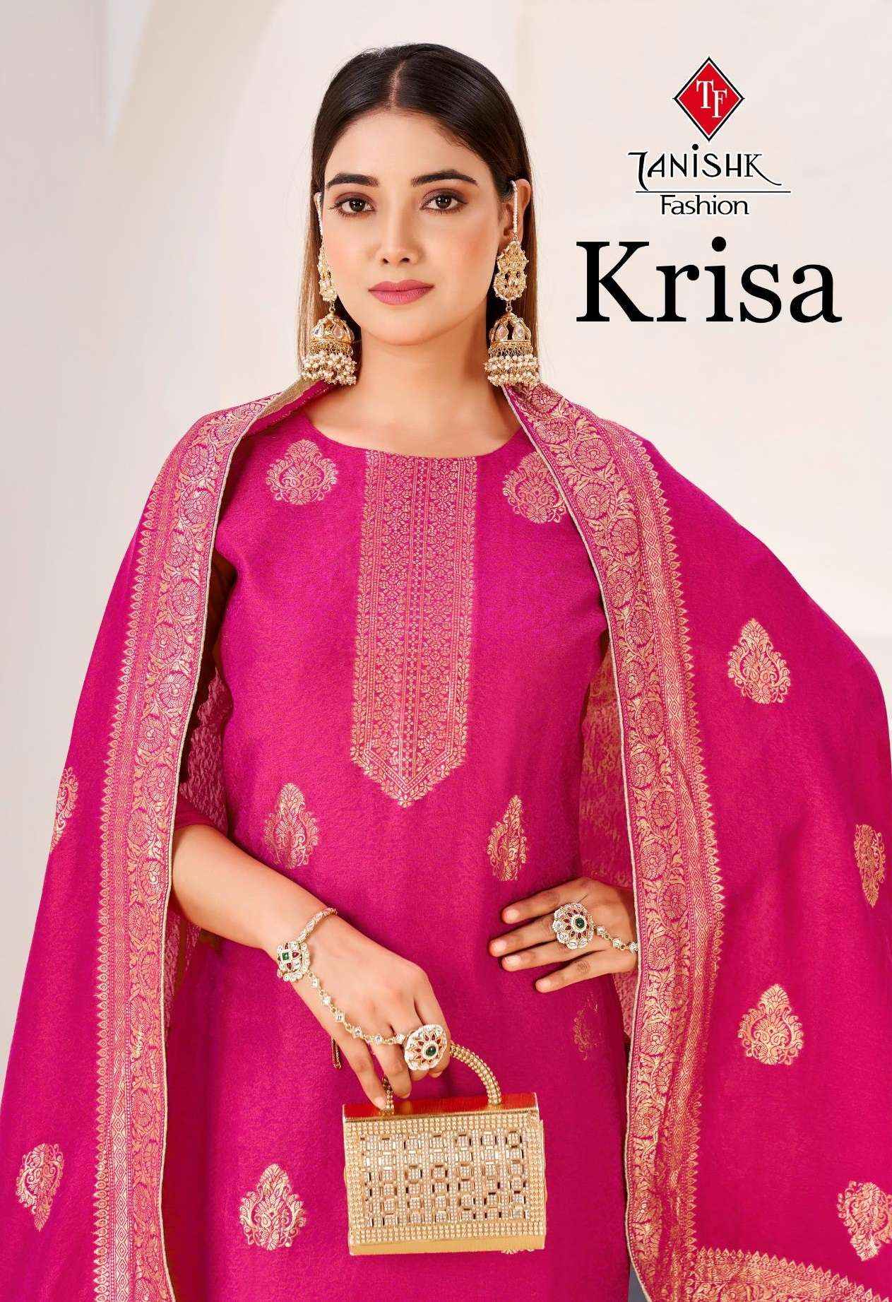 Taniksh Krisa Viscose Dress Material 4 pcs Catalogue