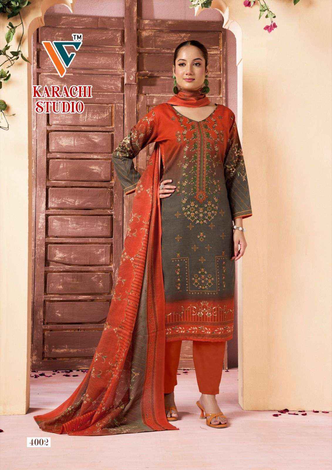 Vandana Creation Karachi Studio Vol 4 Cotton Dress Material 8 pcs Catalogue