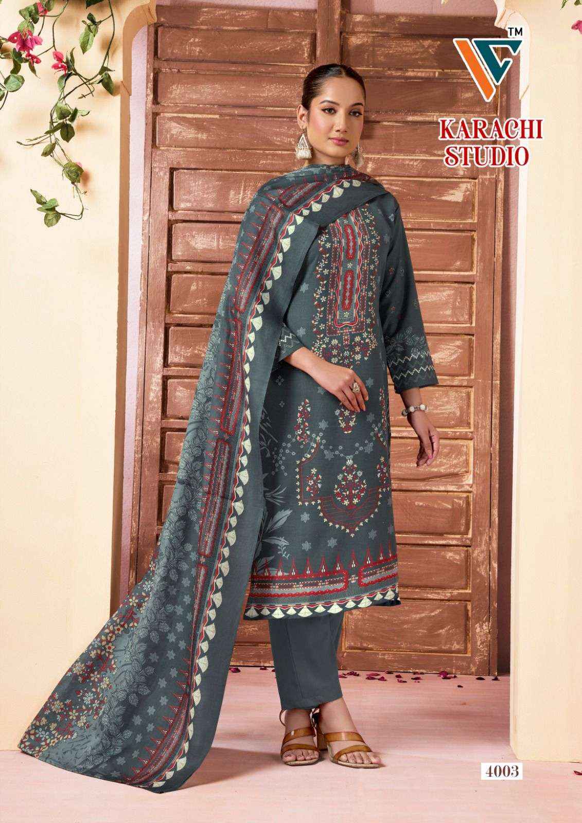 Vandana Creation Karachi Studio Vol 4 Cotton Dress Material 8 pcs Catalogue