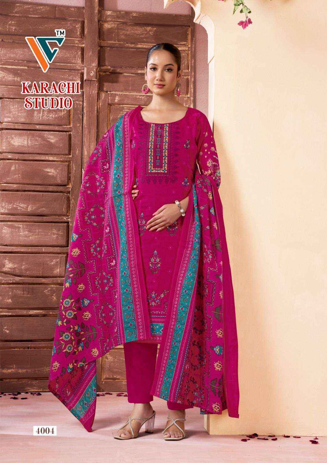 Vandana Creation Karachi Studio Vol 4 Cotton Dress Material 8 pcs Catalogue