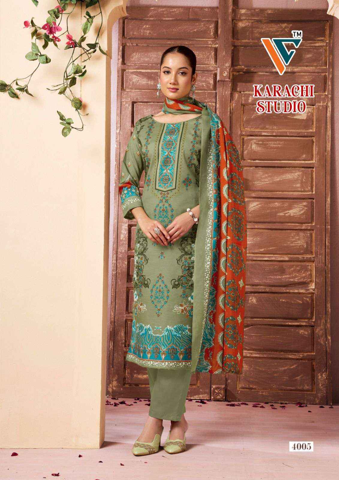 Vandana Creation Karachi Studio Vol 4 Cotton Dress Material 8 pcs Catalogue