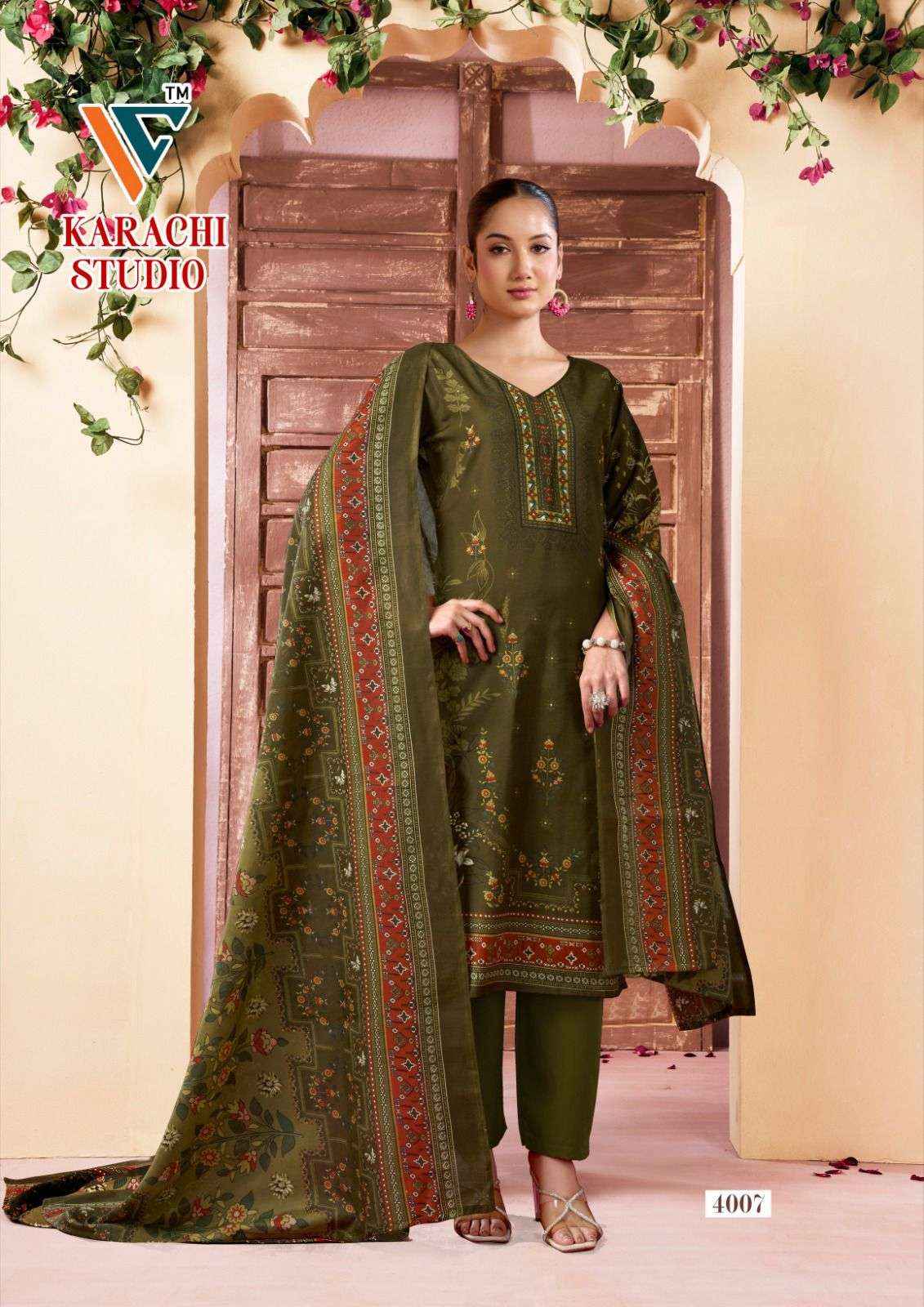 Vandana Creation Karachi Studio Vol 4 Cotton Dress Material 8 pcs Catalogue