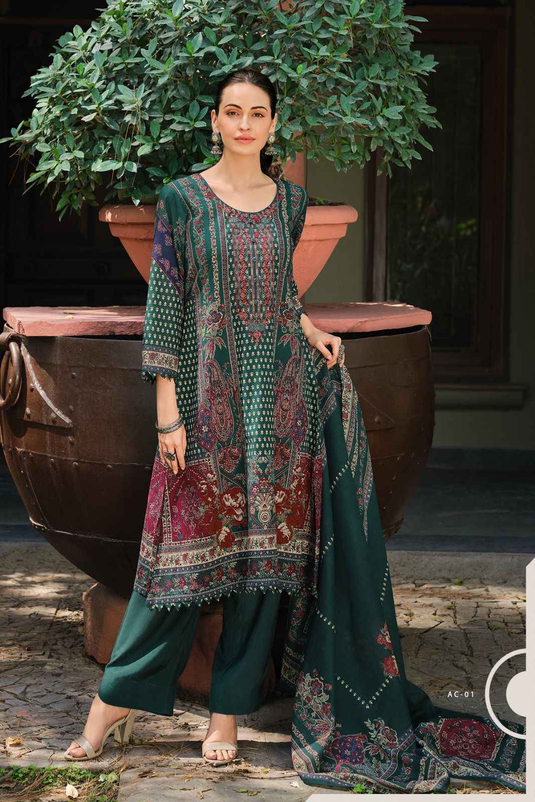 Varshaa Aricia Cotton Dress Material 5 pcs Catalogue