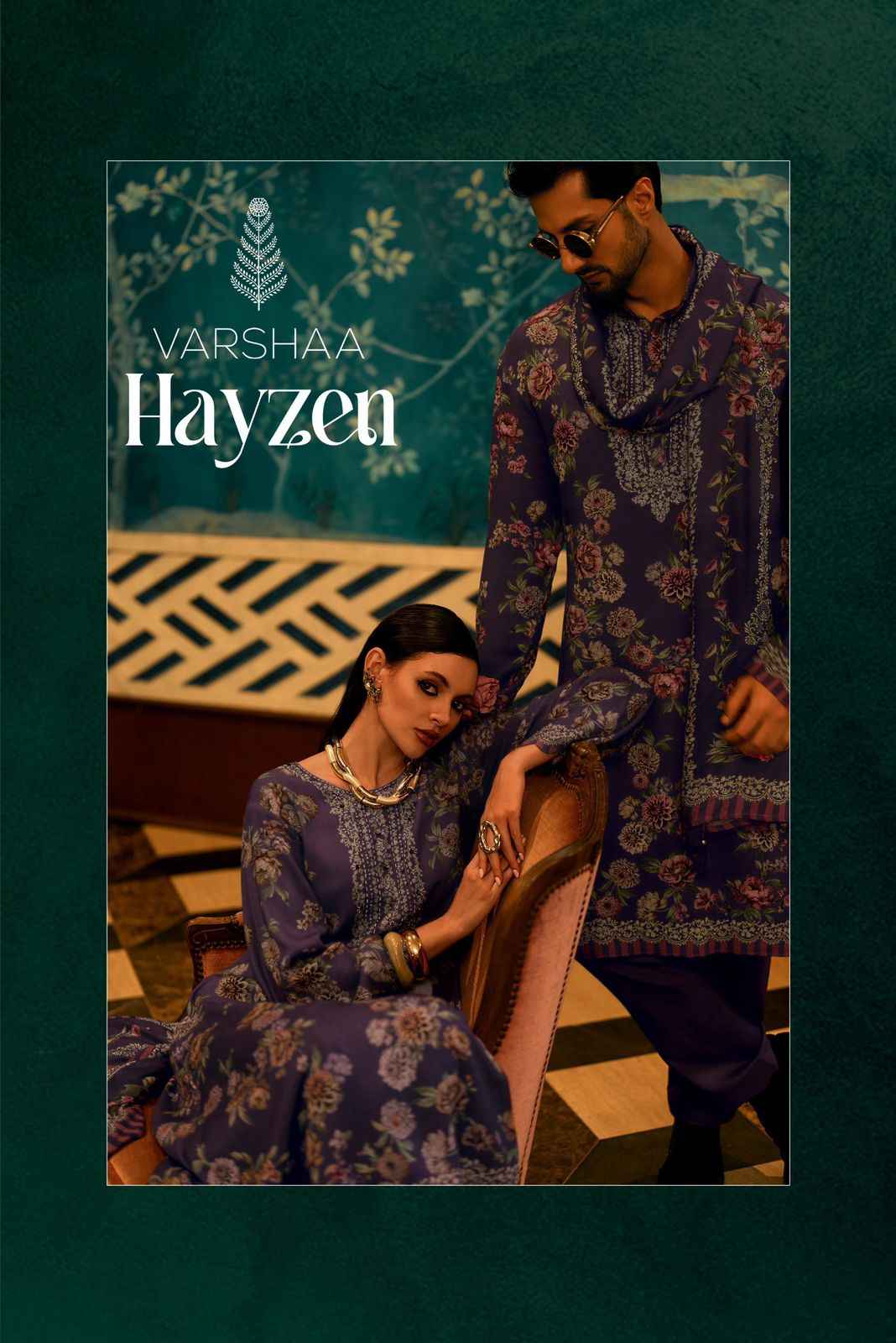 Varshaa Hayzen Viscose Muslin Dress Material 5 pcs Catalogue