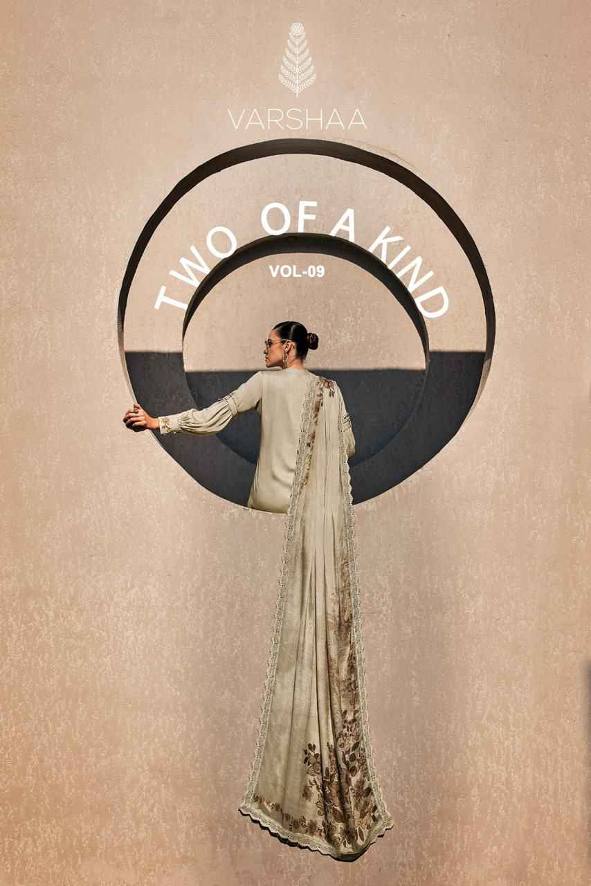Varshaa Two Of A Kind Vol 9 Viscose Muslin Dress Material 2 pcs Catalogue