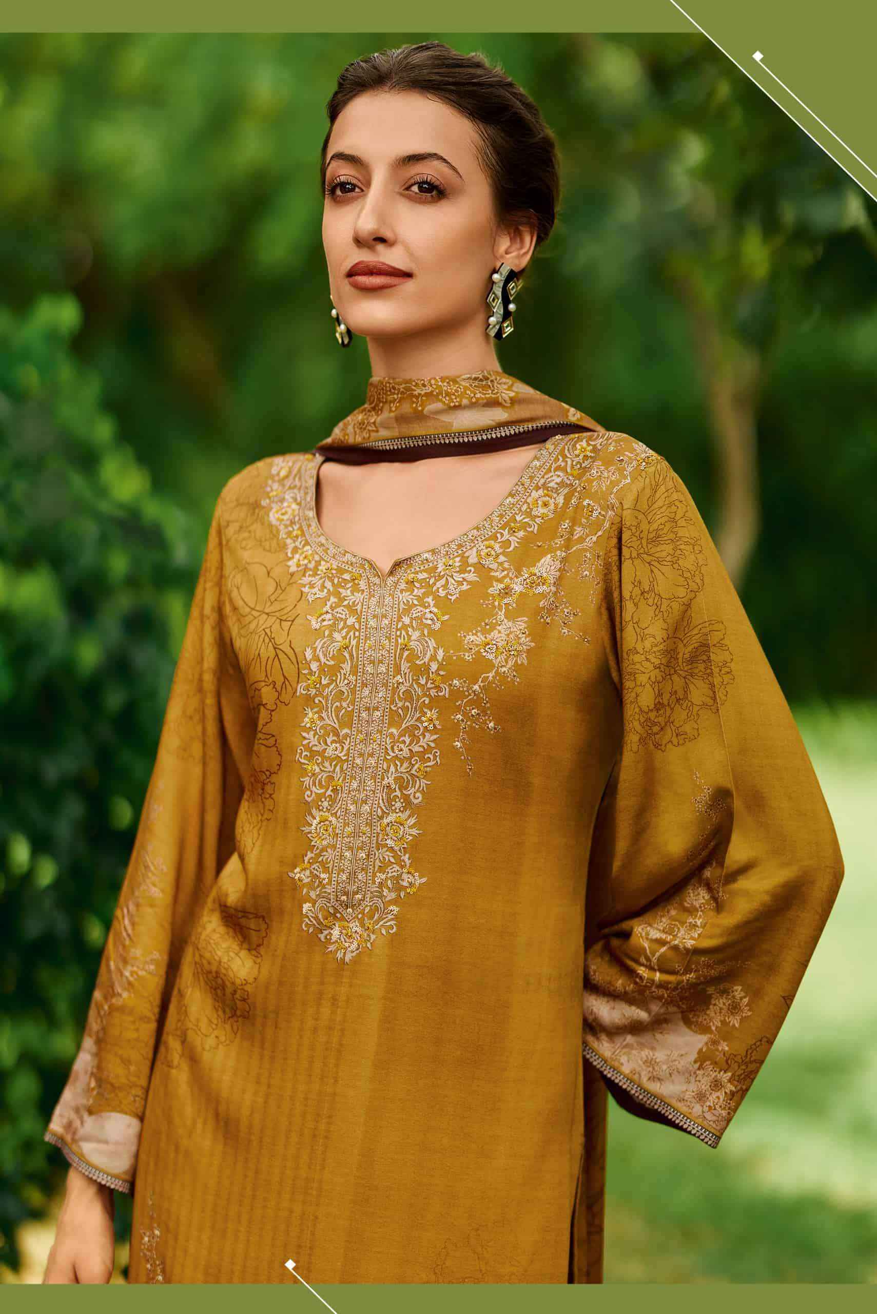 Varshaa Valentina Viscose Muslin Dress Material 4 pcs Catalogue