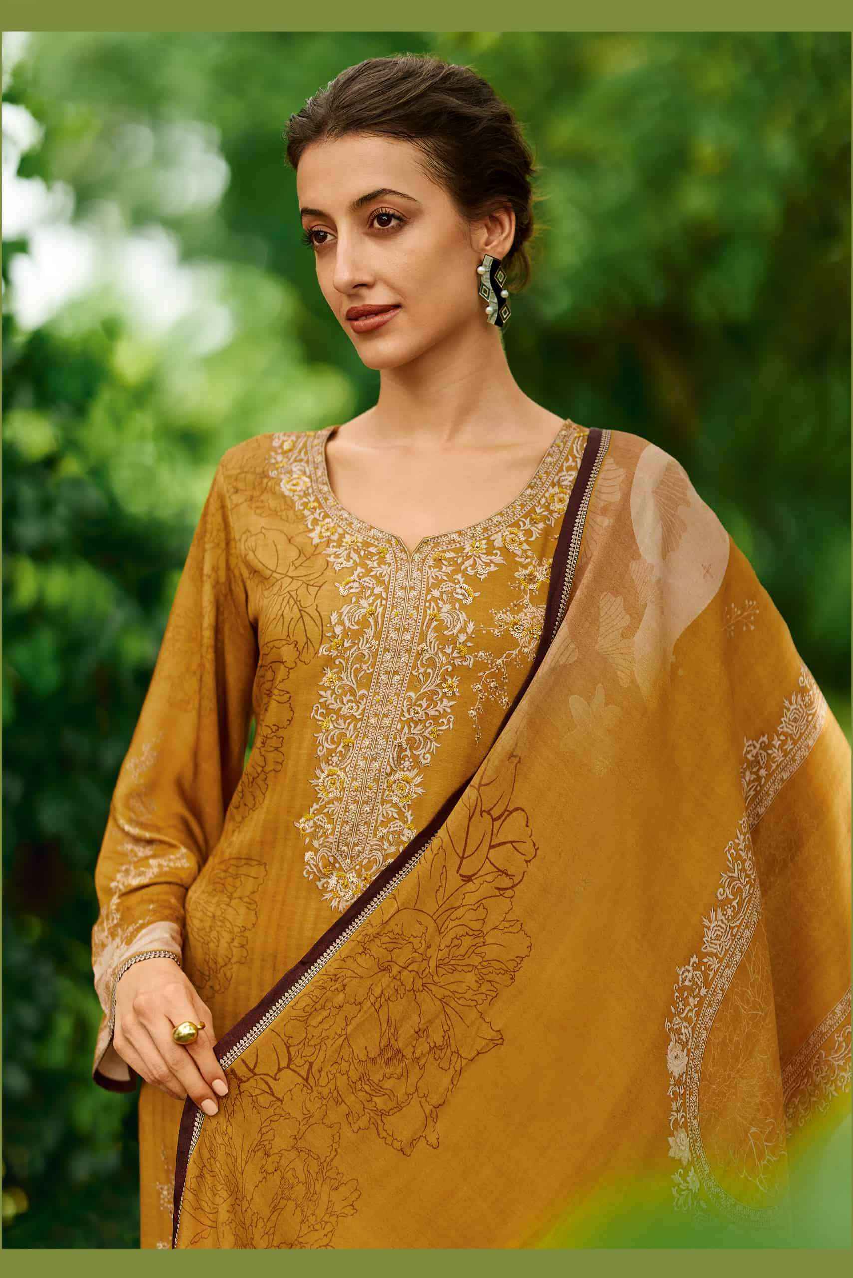 Varshaa Valentina Viscose Muslin Dress Material 4 pcs Catalogue