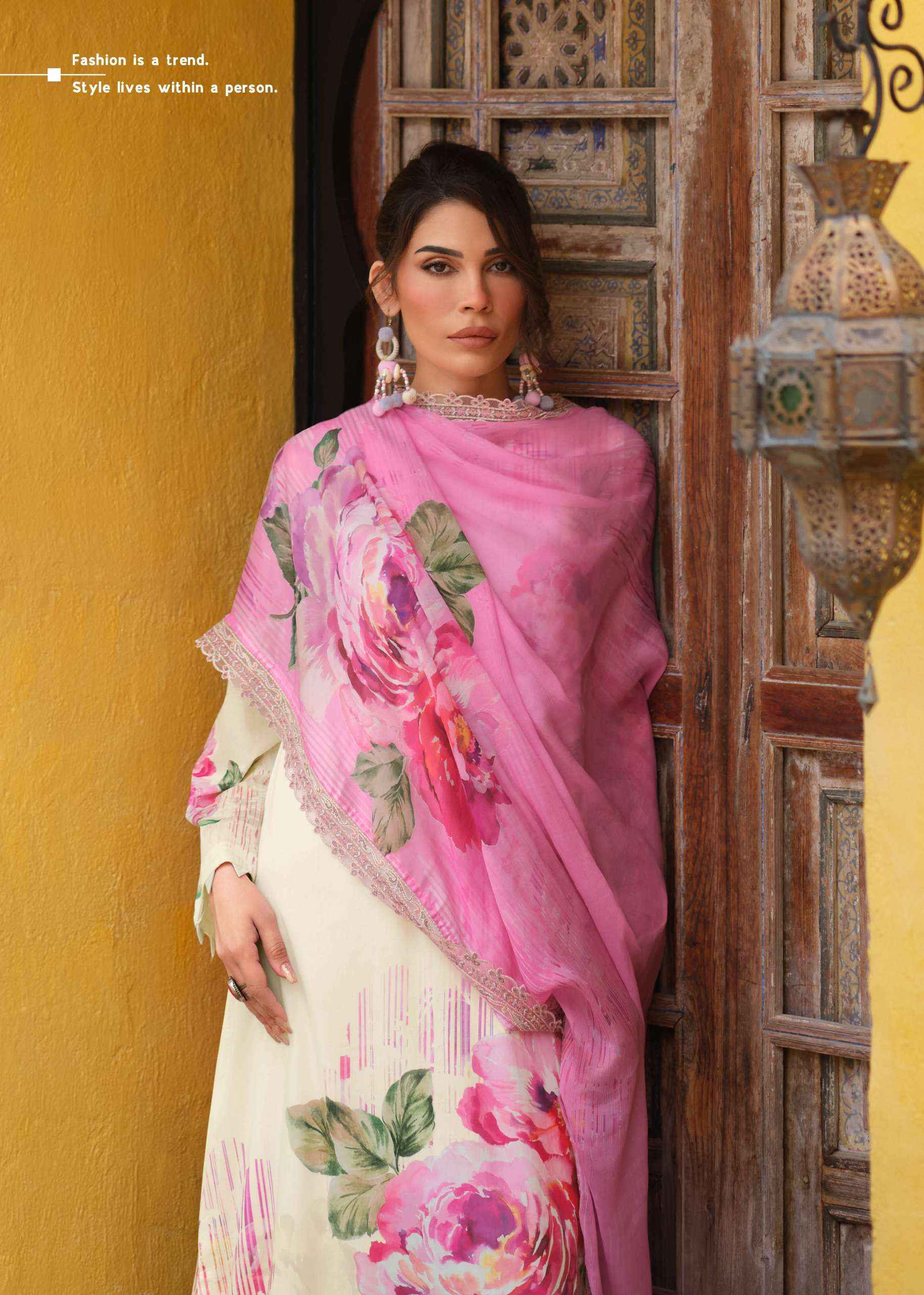 Varshaa Vanilla Sky Cotton Dress Material 5 pcs Catalogue