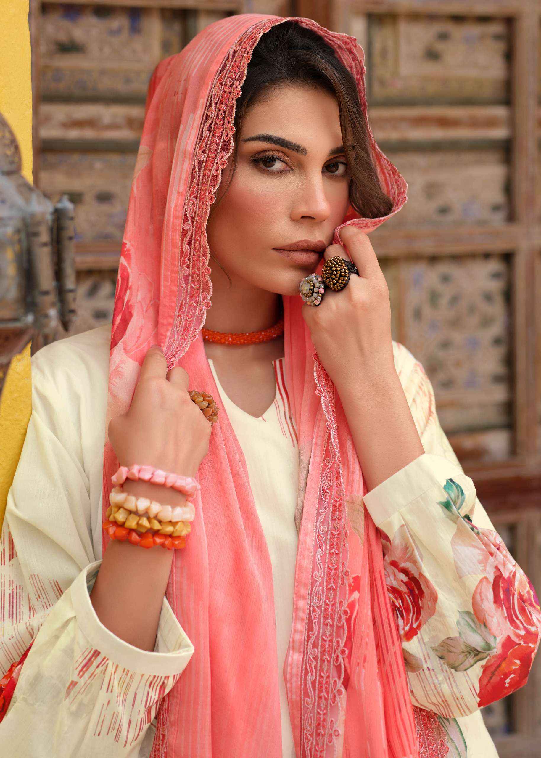 Varshaa Vanilla Sky Cotton Dress Material 5 pcs Catalogue