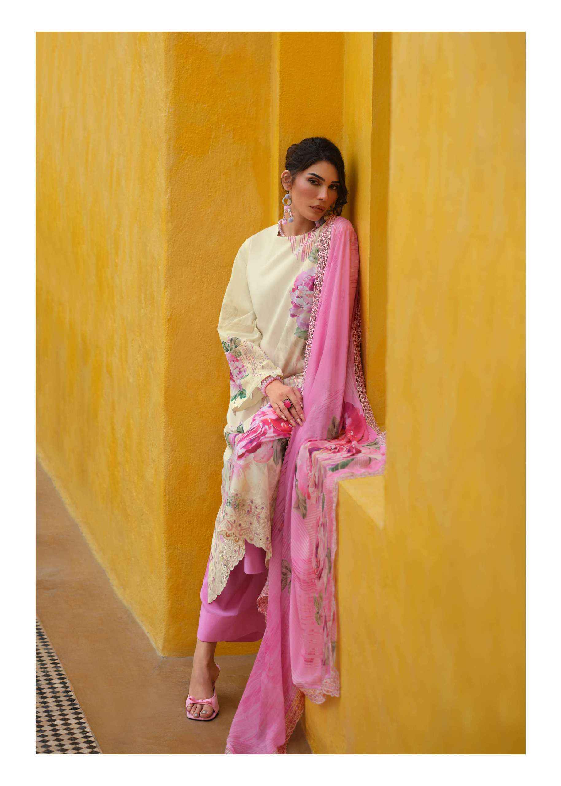 Varshaa Vanilla Sky Cotton Dress Material 5 pcs Catalogue