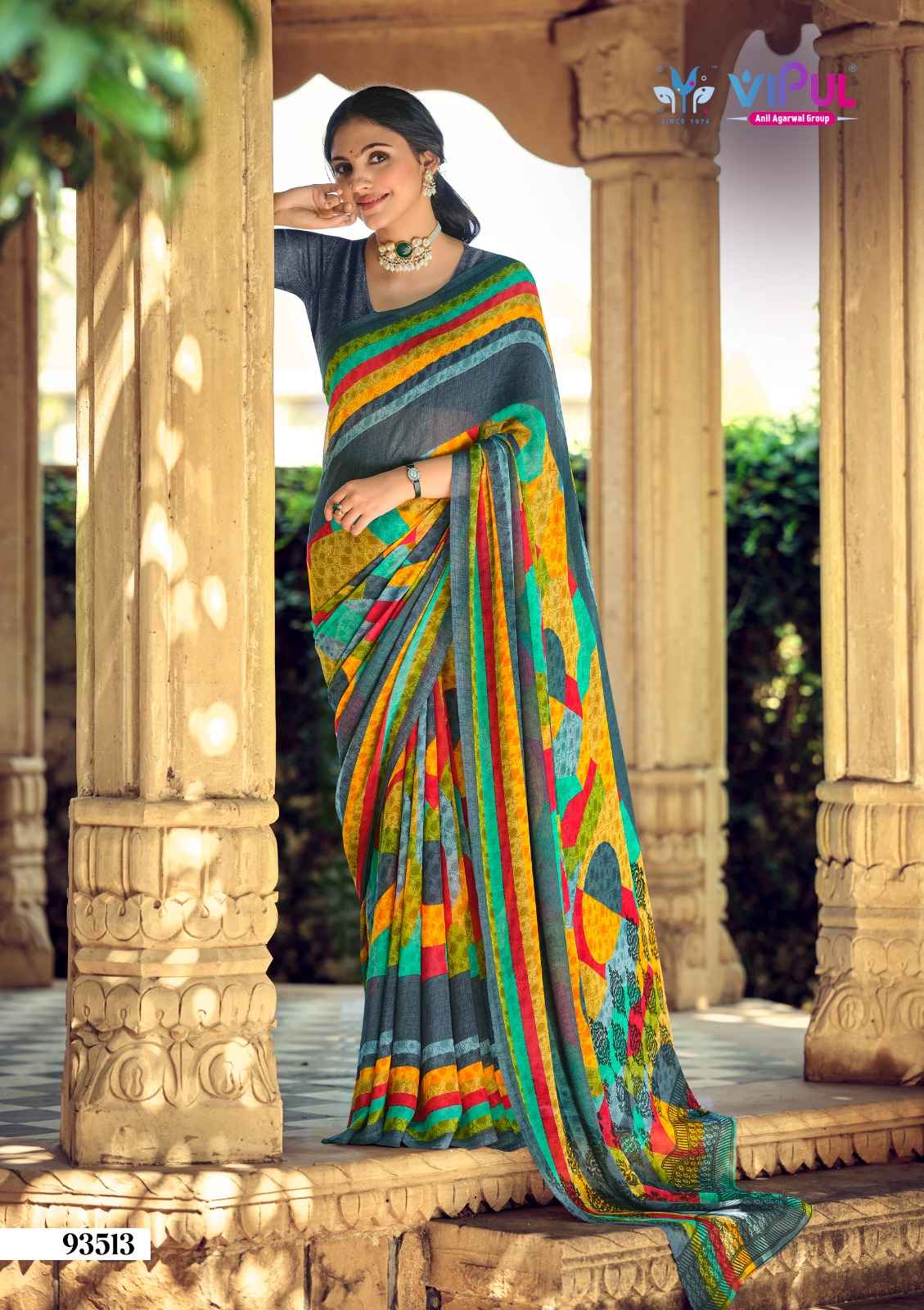 Vipul Simran Georgette Saree 18 pcs Catalogue