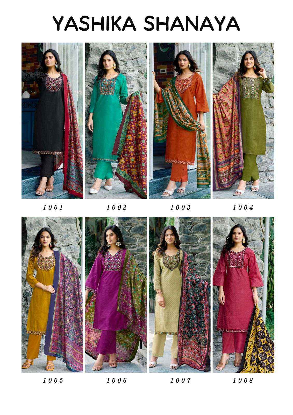 Yashika Trends Shanaya Cotton Dress Material 8 pcs Catalogue