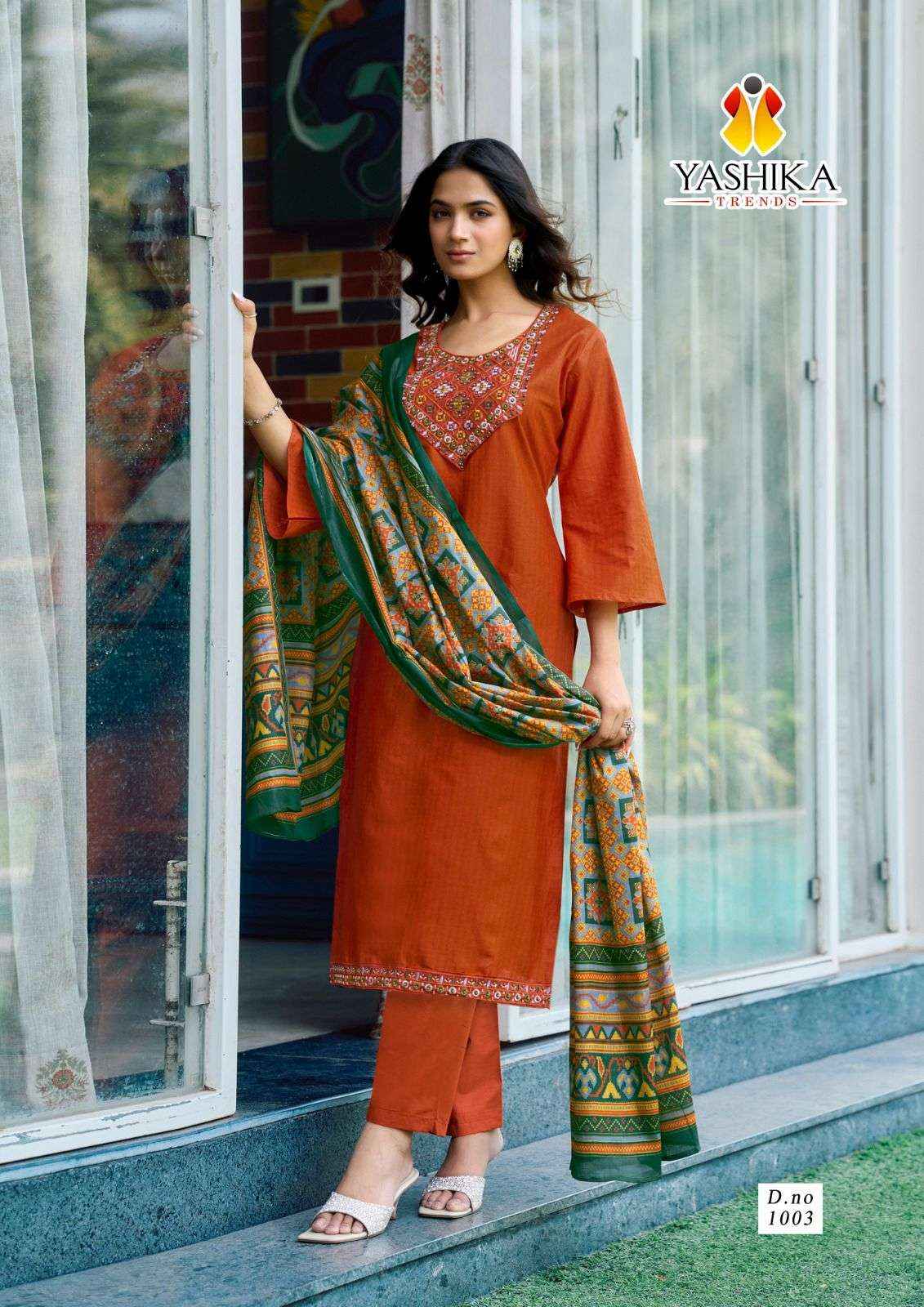 Yashika Trends Shanaya Cotton Dress Material 8 pcs Catalogue