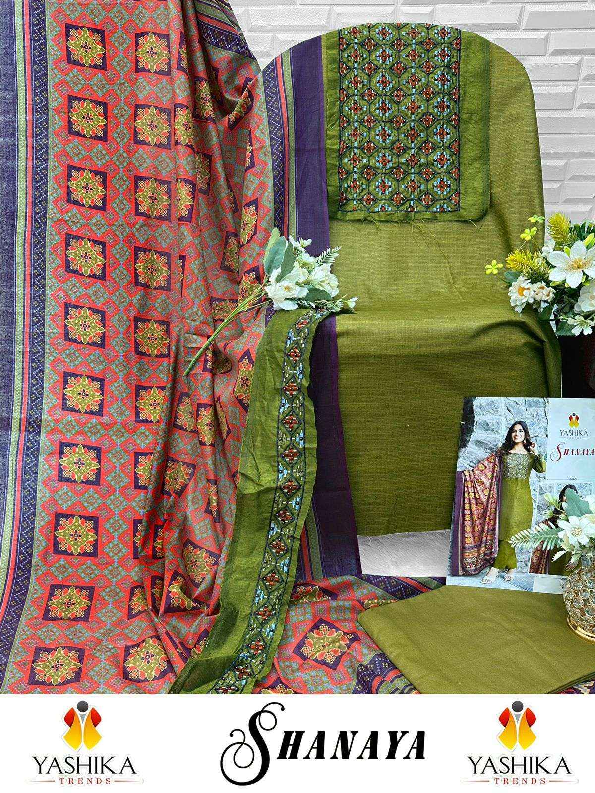 Yashika Trends Shanaya Cotton Dress Material 8 pcs Catalogue