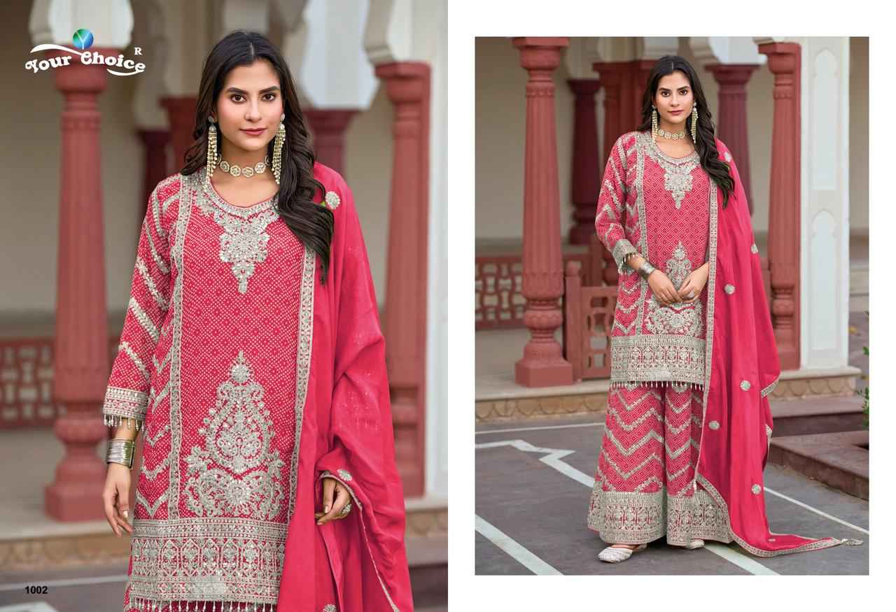 Your Choice Firdous Readymade Chinon Dress 3 pcs Catalogue